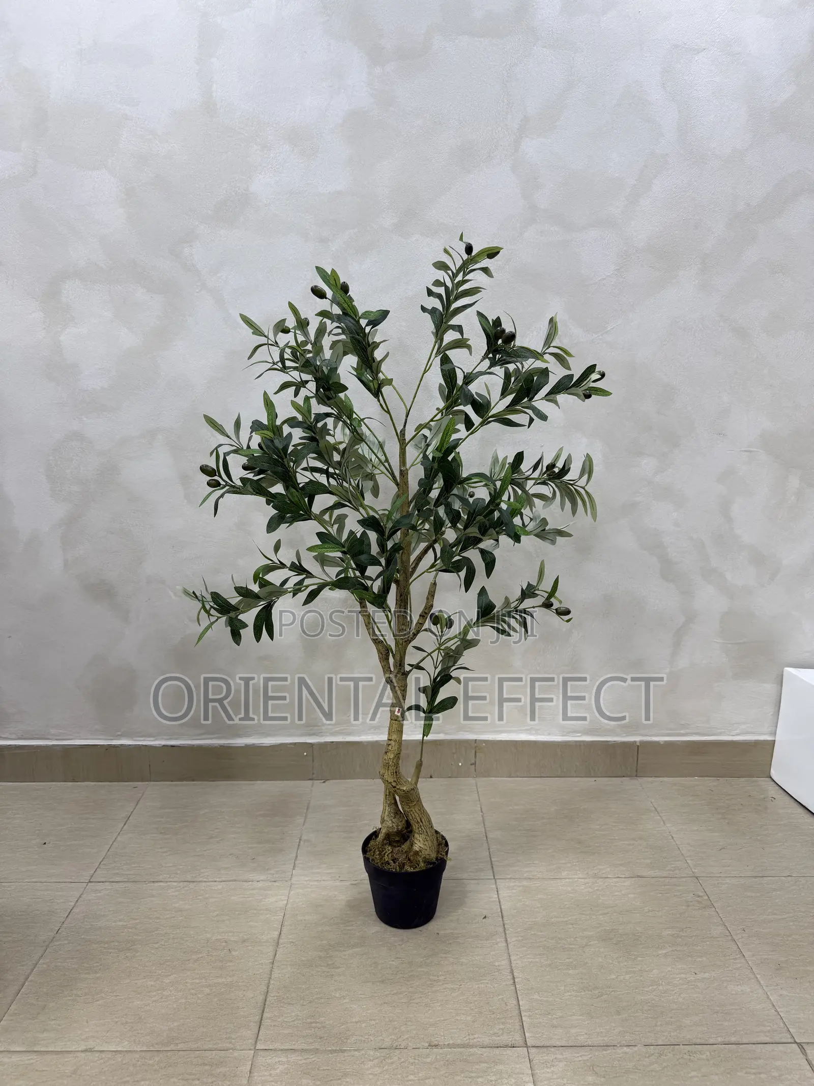 120cm Artificial Twisted Olive Tree – Realistic Indoor Plant Decor