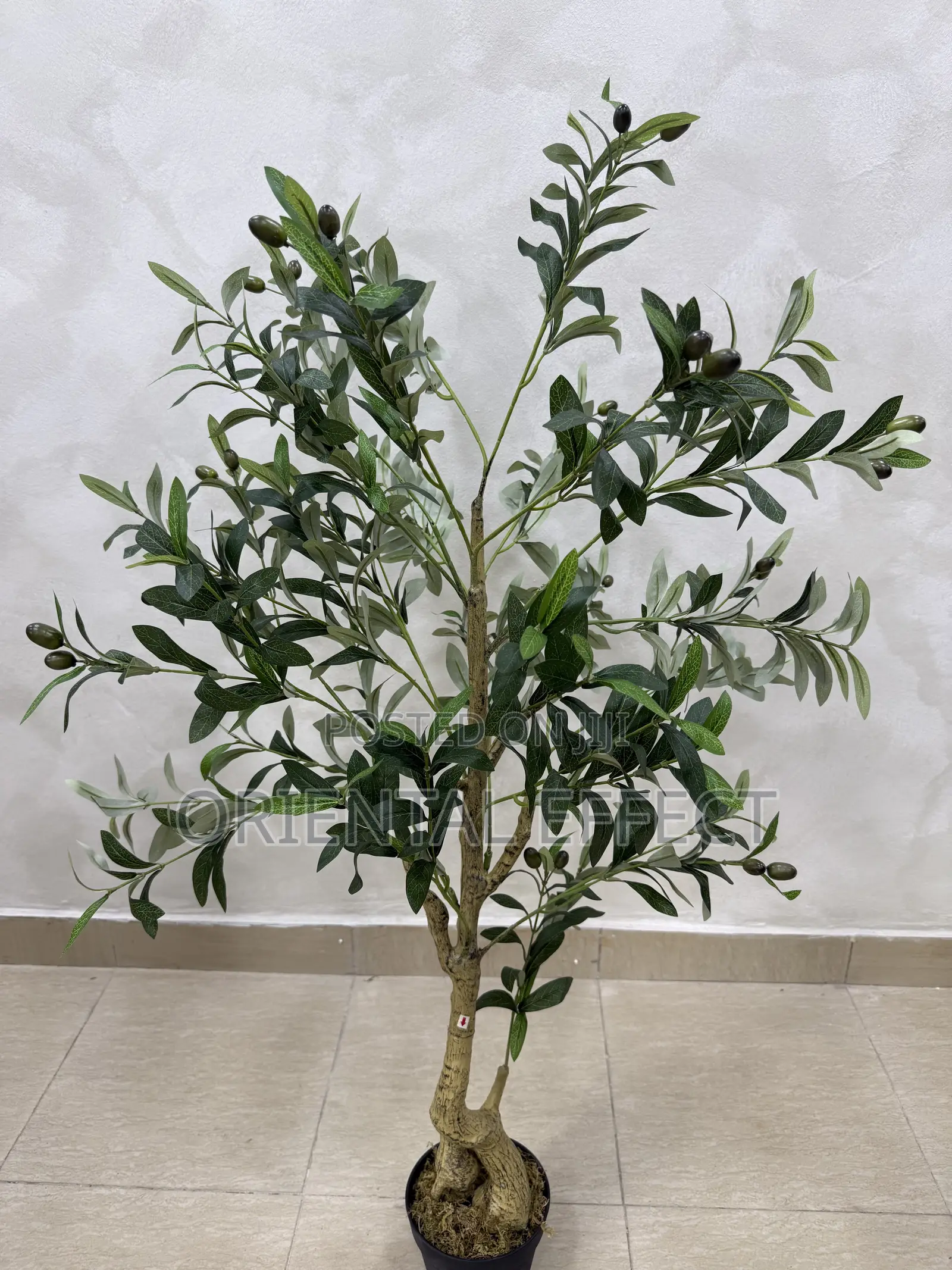 120cm Artificial Twisted Olive Tree – Realistic Indoor Plant Decor