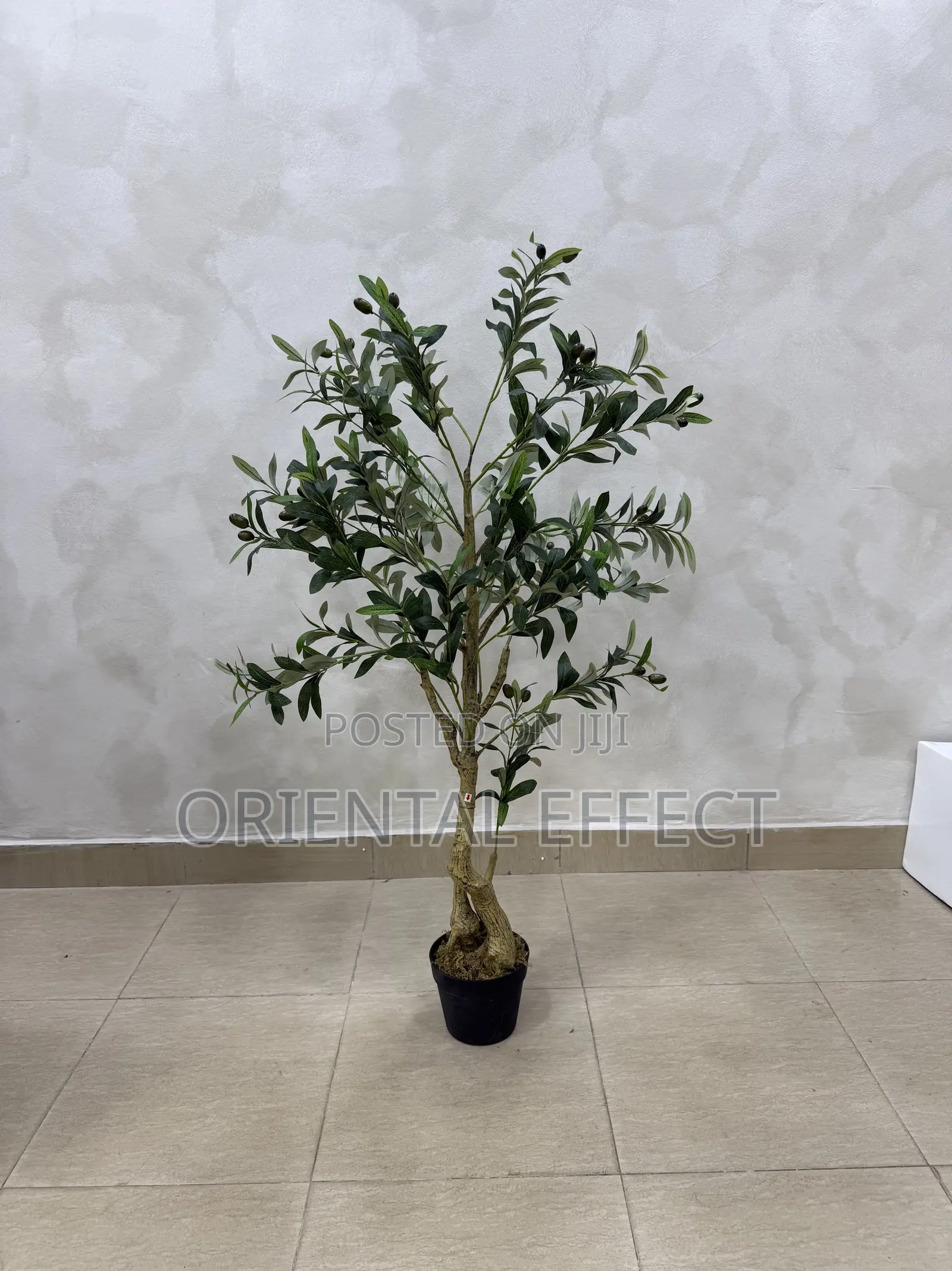 120cm Artificial Twisted Olive Tree – Realistic Indoor Plant Decor