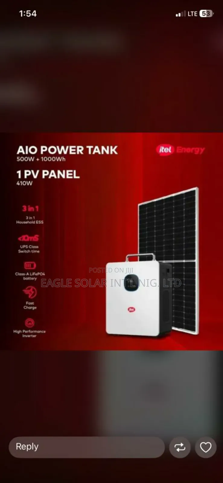 500w/1kwh Lithium Battery Solar Generator. Very Durable and Quality.