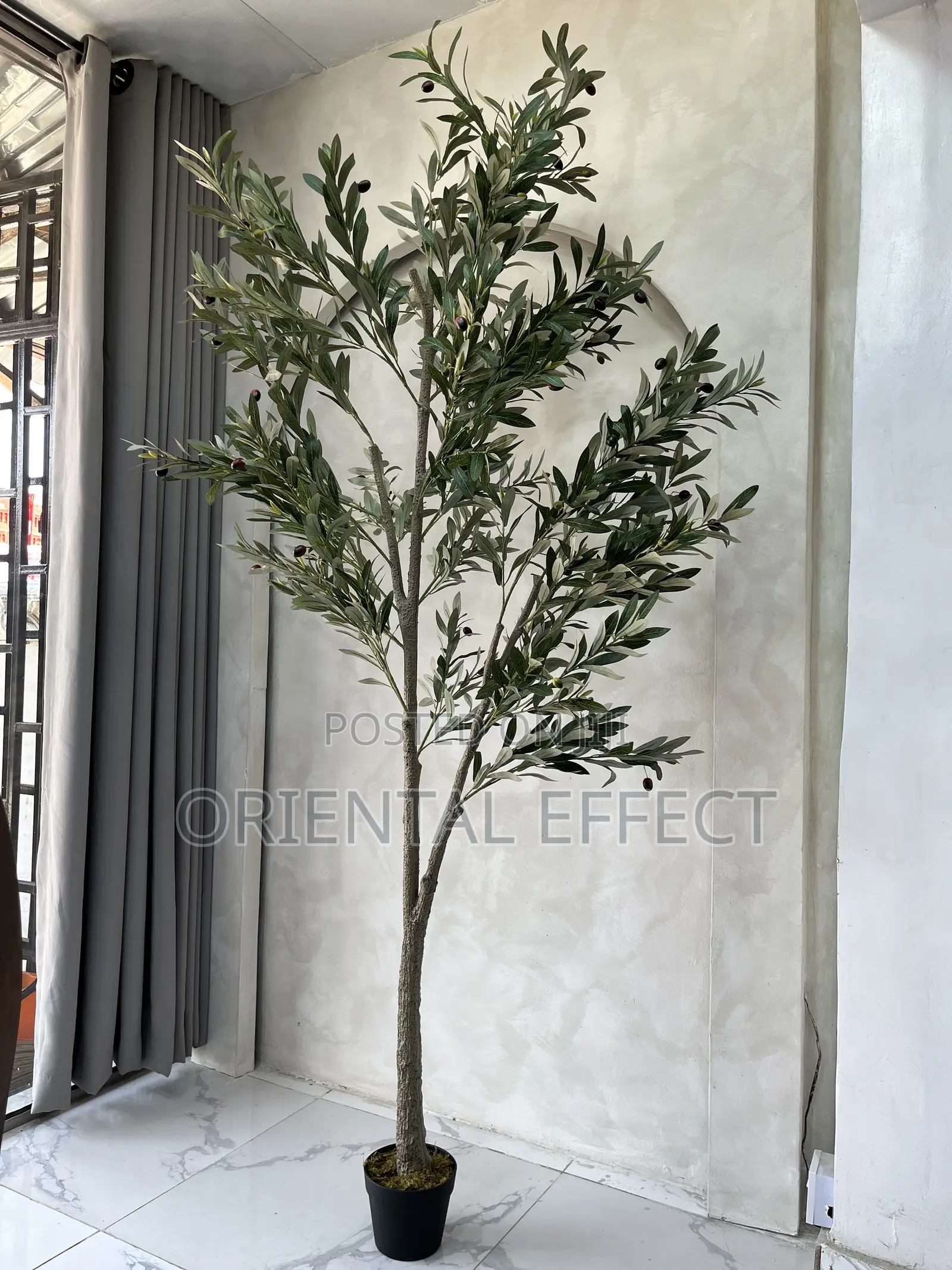 210cm Artificial Olive Tree–Realistic Faux Indoor Plant for Home Decor