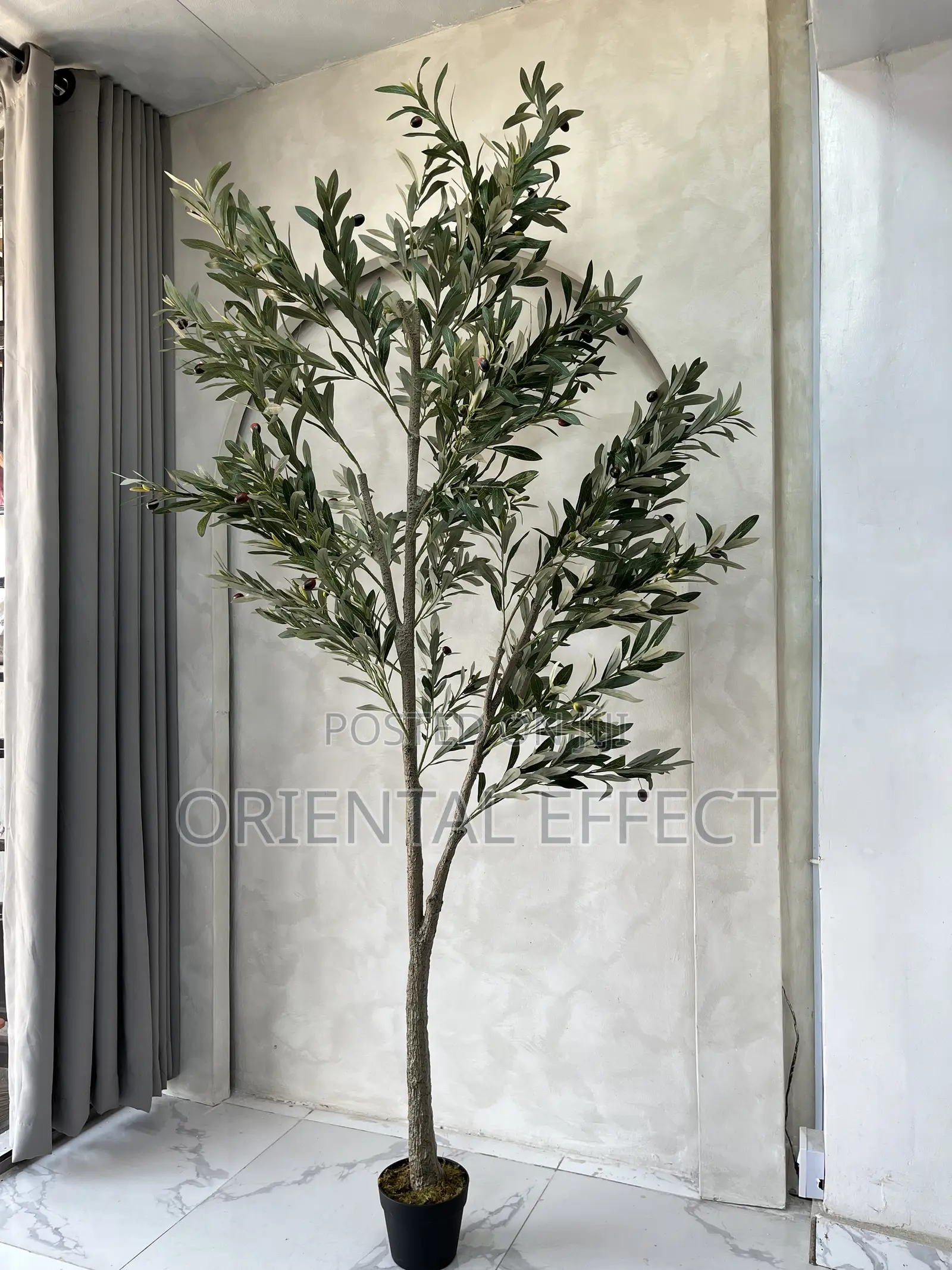 210cm Artificial Olive Tree–Realistic Faux Indoor Plant for Home Decor