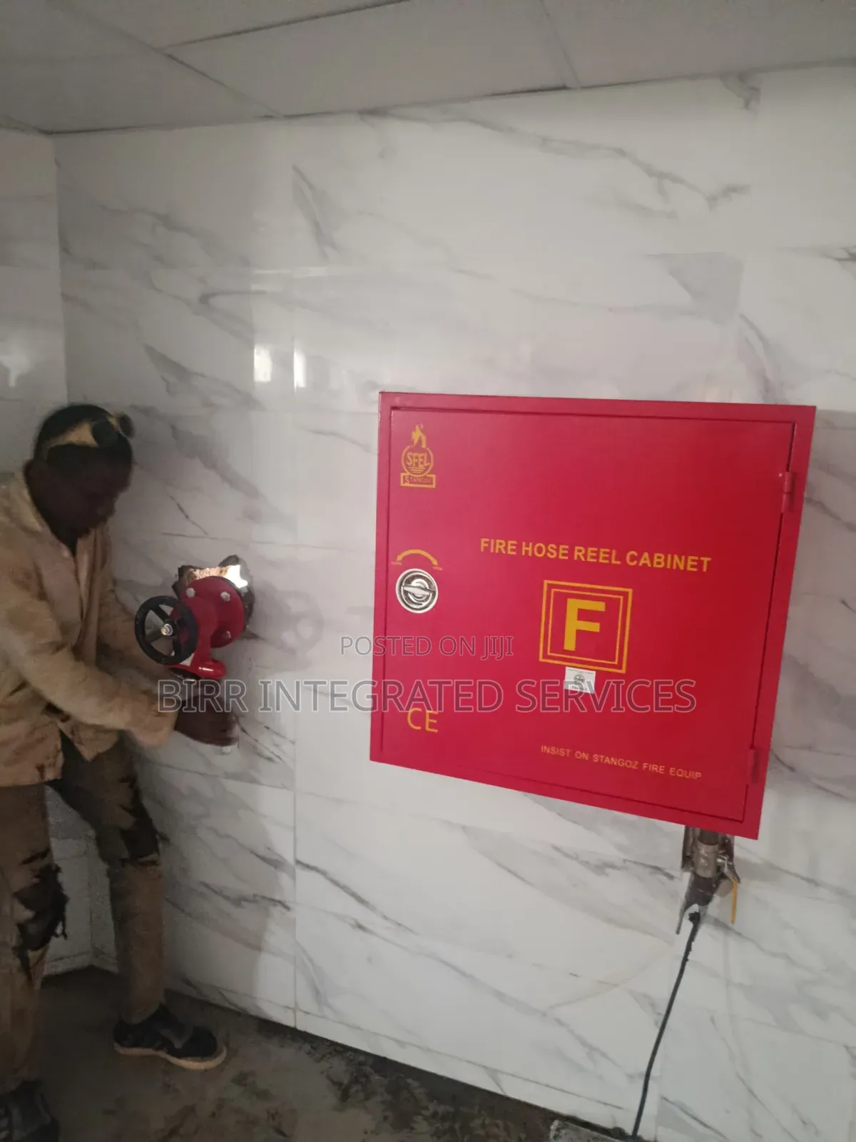 Fire Hydrant, Fire Hose Reel Fabrication and Set Up
