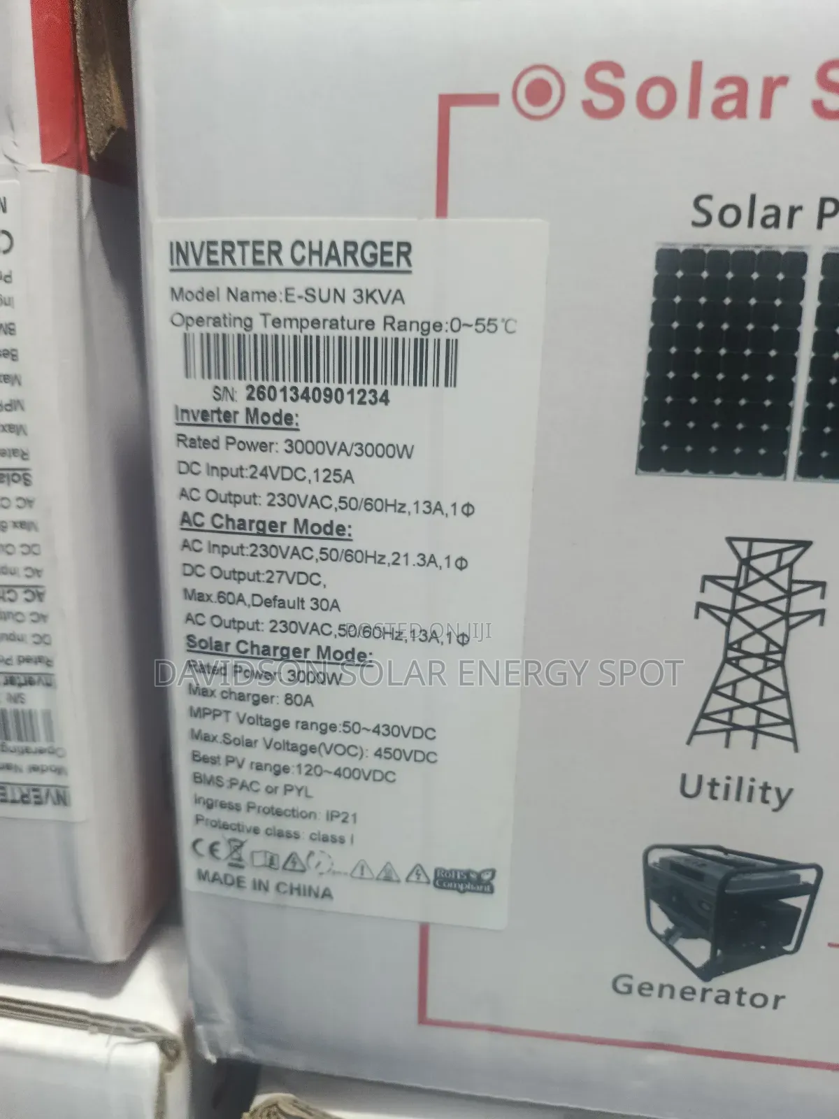 3kva 24v Sako Solar Inverter Hybrid