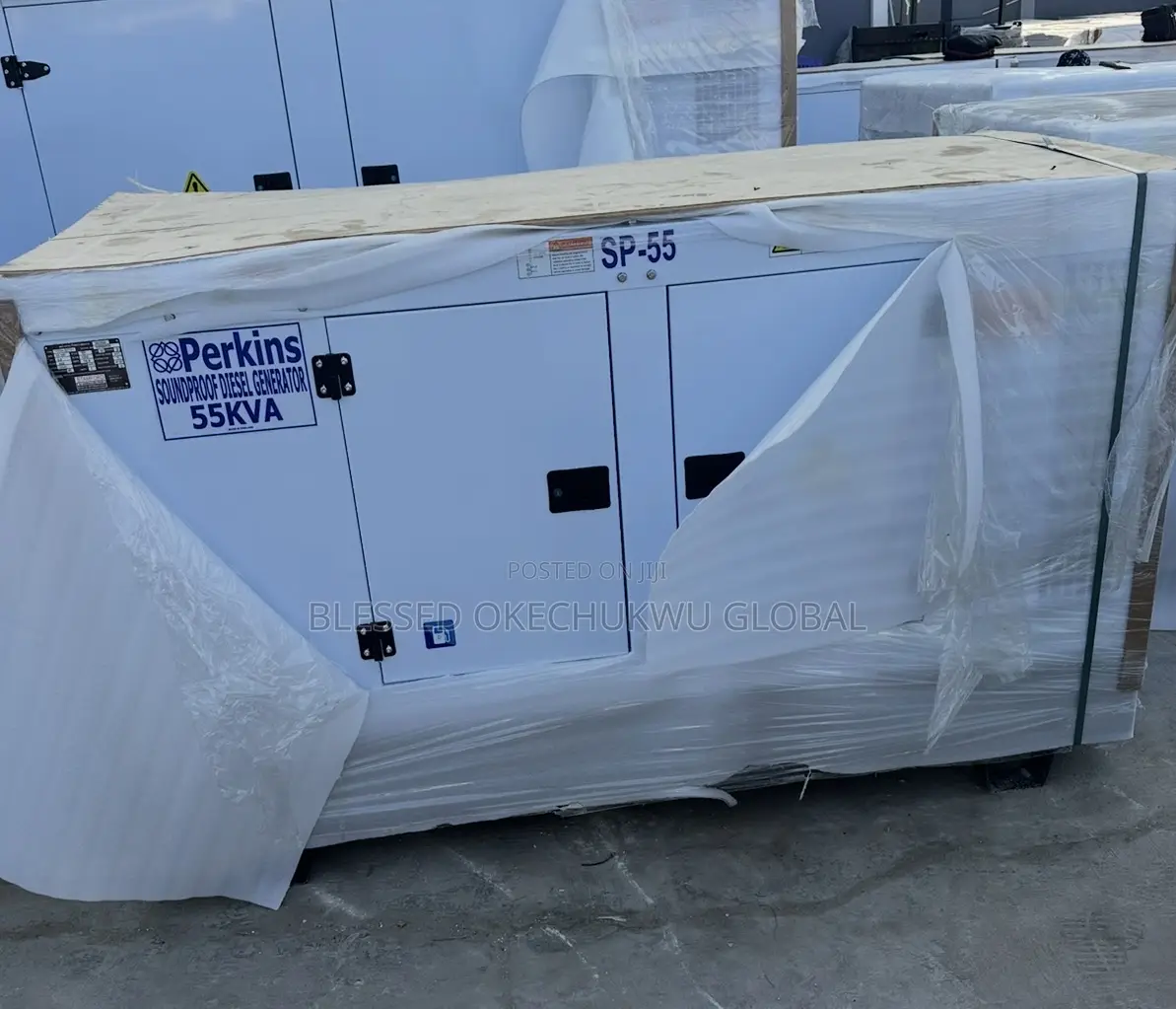 ~Sp55kva Perkins Soundproof Generator With Warranty