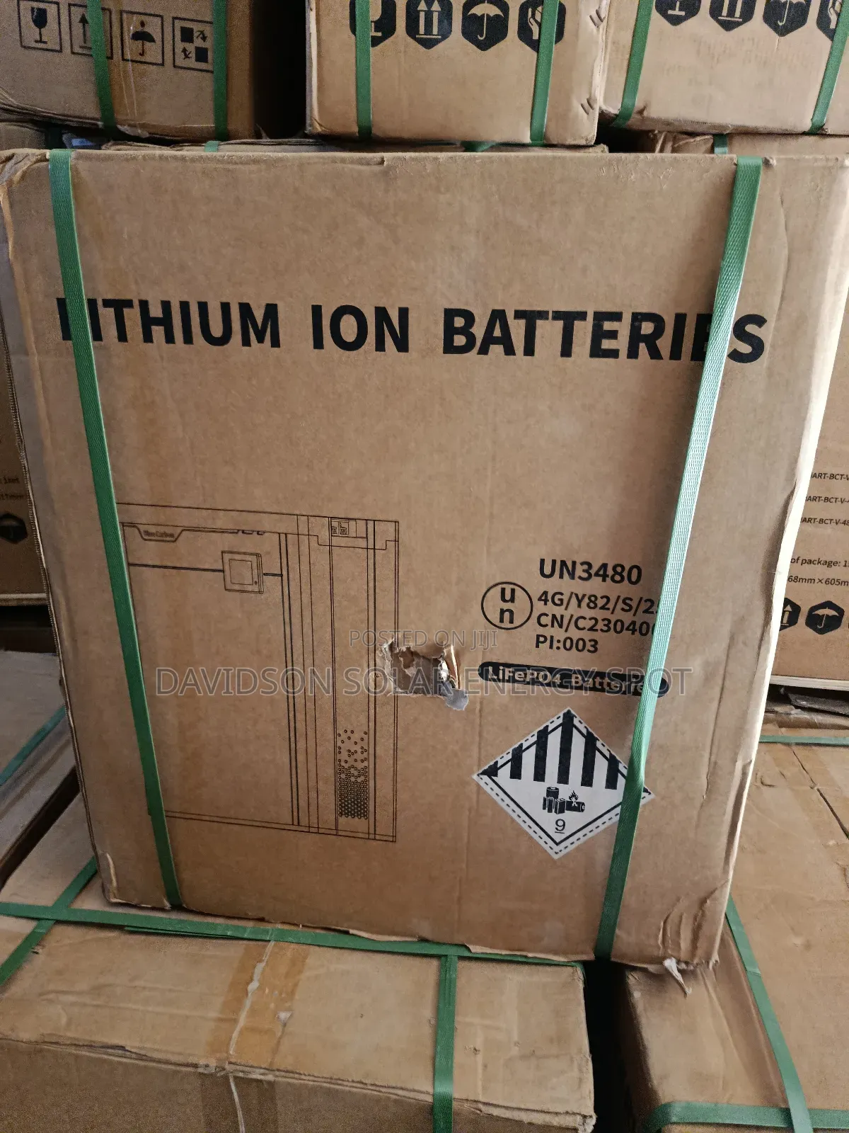 5kwh 24v Blue Carbon Solar Lithium Ion Battery