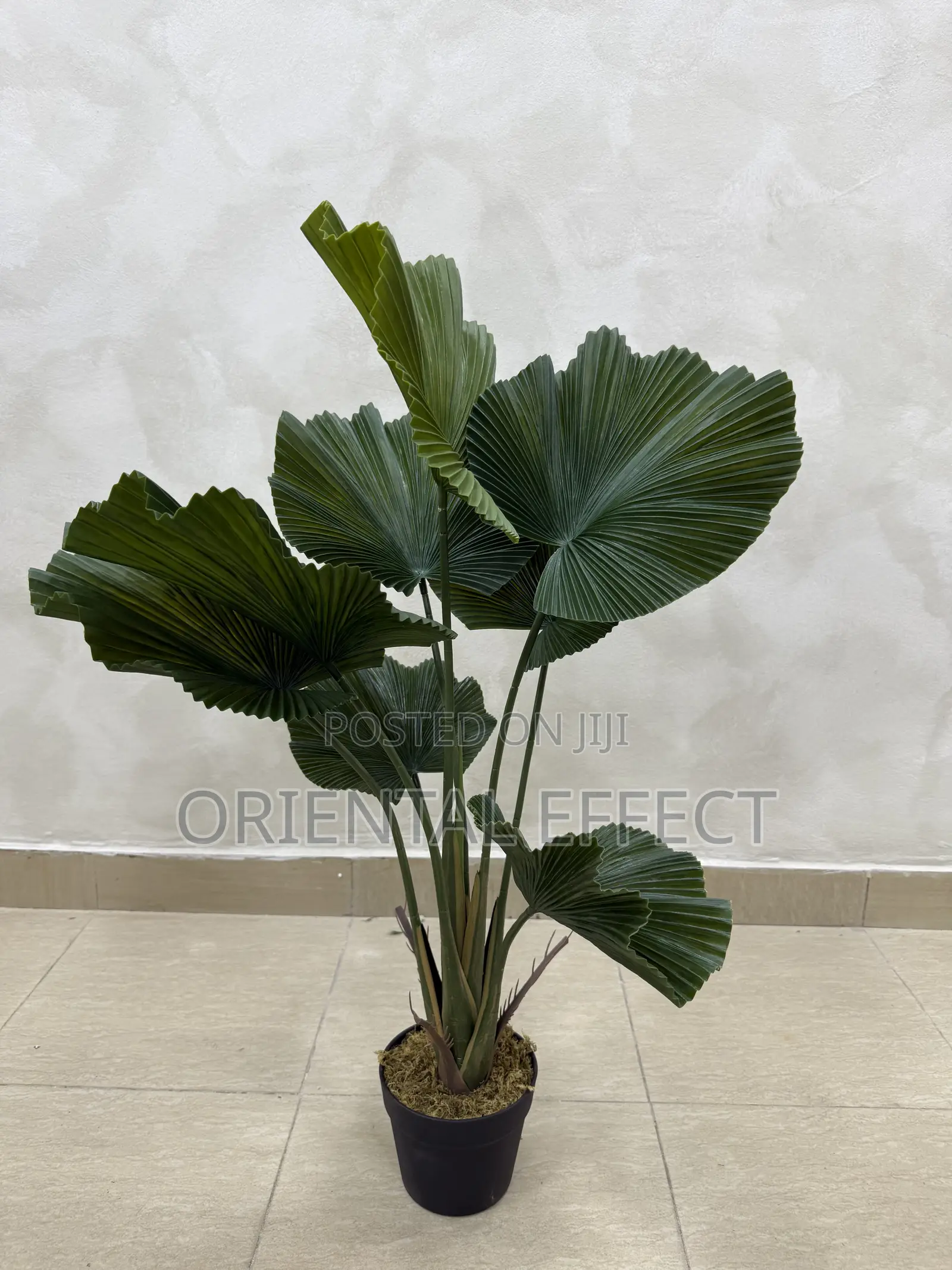 90cm Artificial Fan Palm – Realistic Faux Indoor Plant Decor