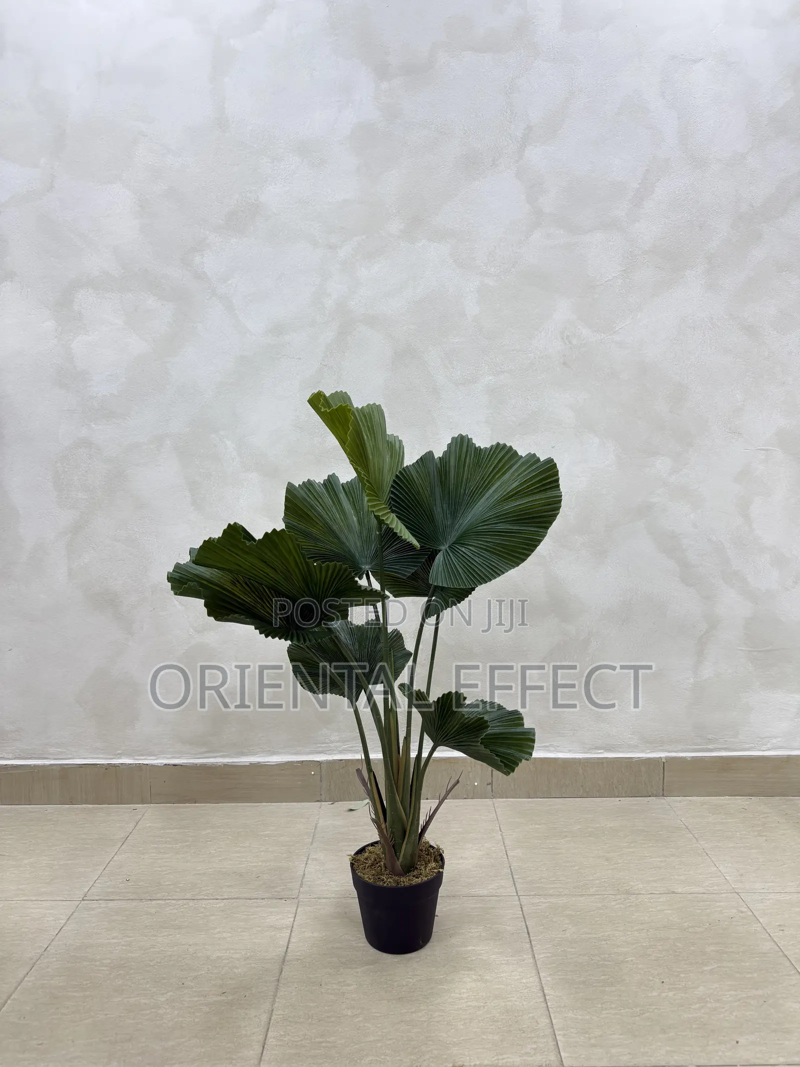 90cm Artificial Fan Palm – Realistic Faux Indoor Plant Decor