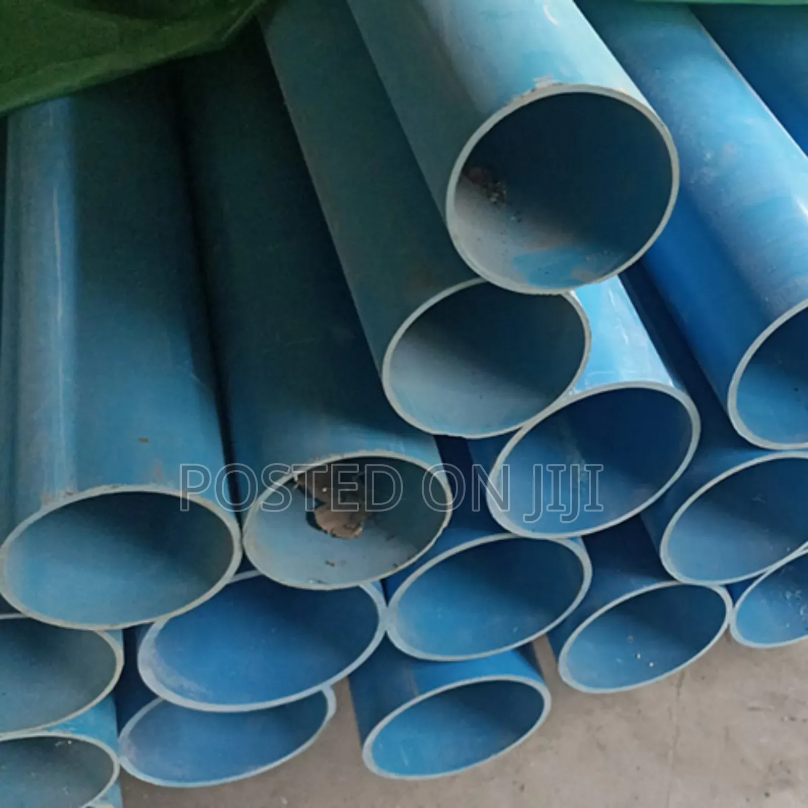 Eight 8 Inch PVC Blue Pipe