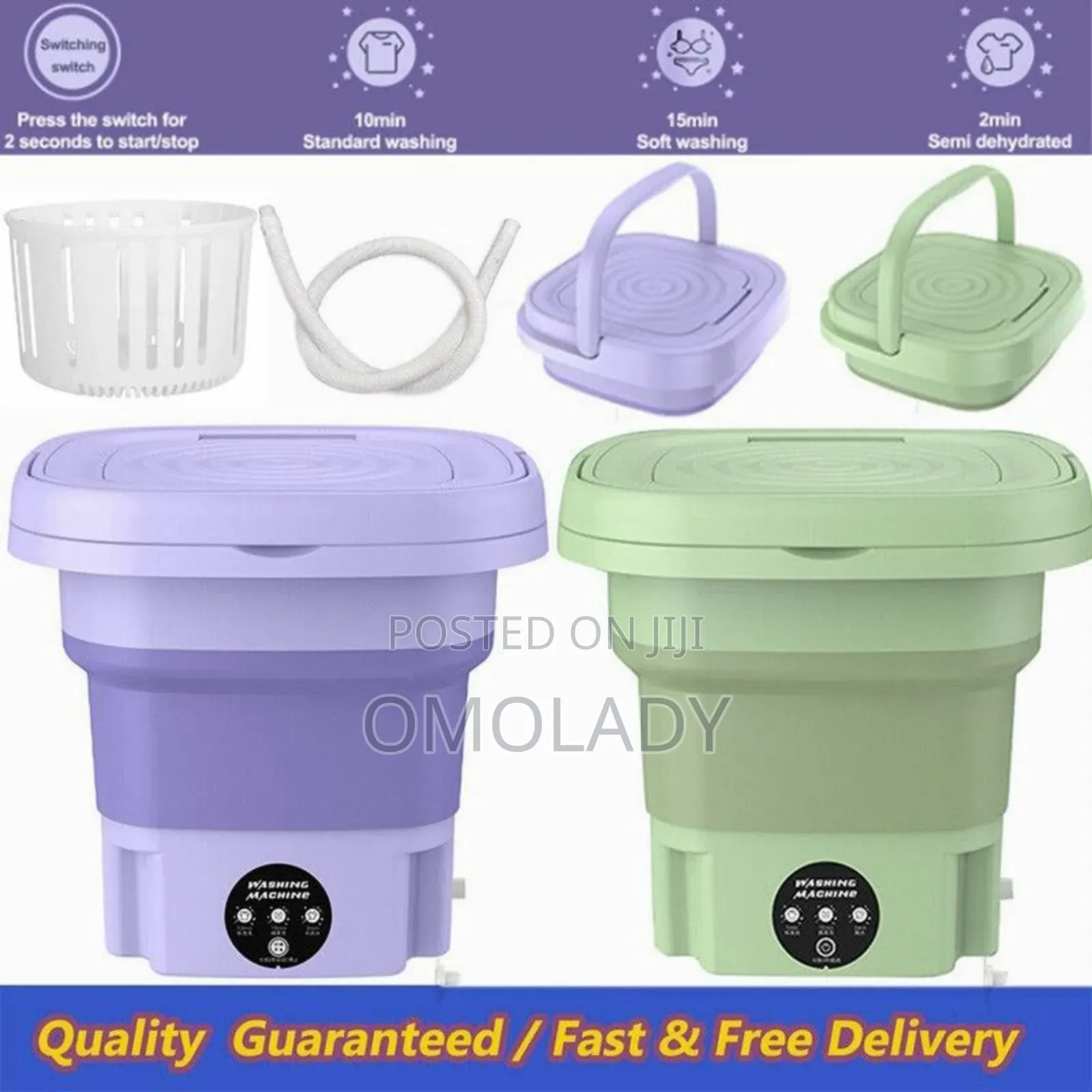 9l Multi-Functional Folding Washing Machine