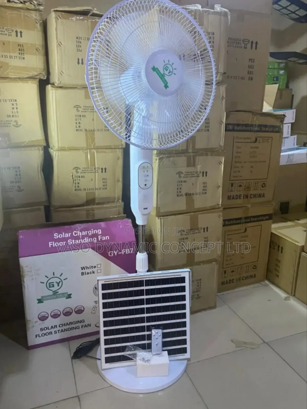 Solar Rechargeable Fan