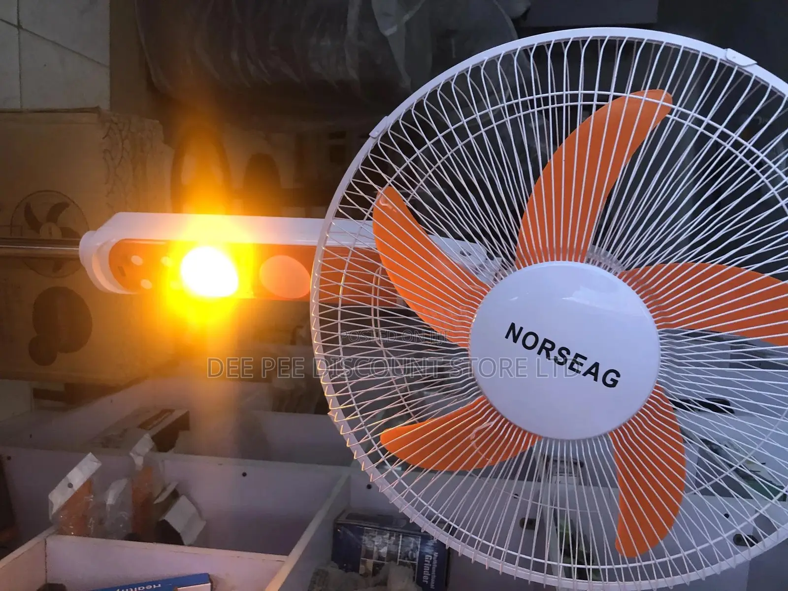 Norseag Solar 16" Rechargeable Solar Fan 20w Panel Mosquito Repellent