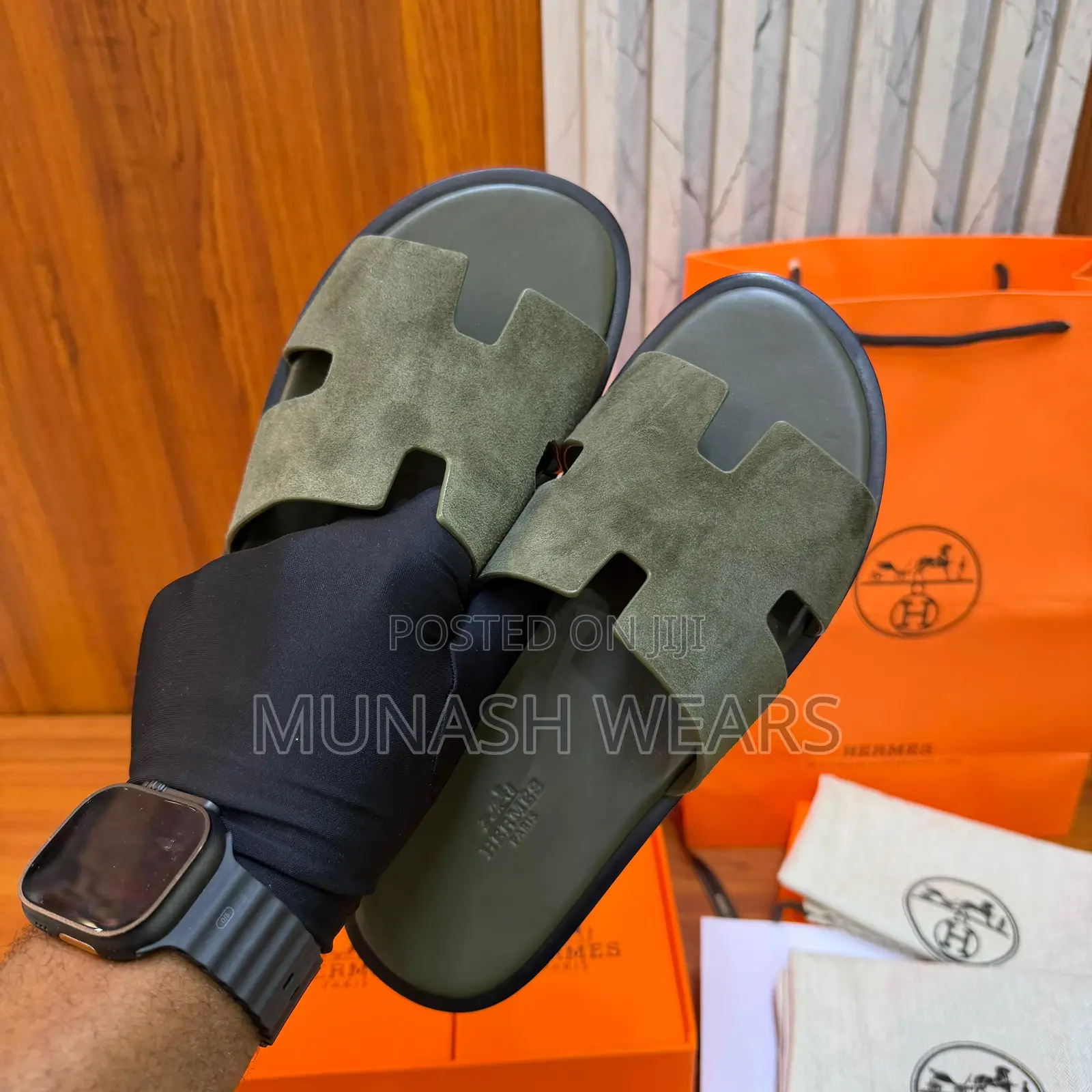 Original Suede Hermes Leather Sole 40-47