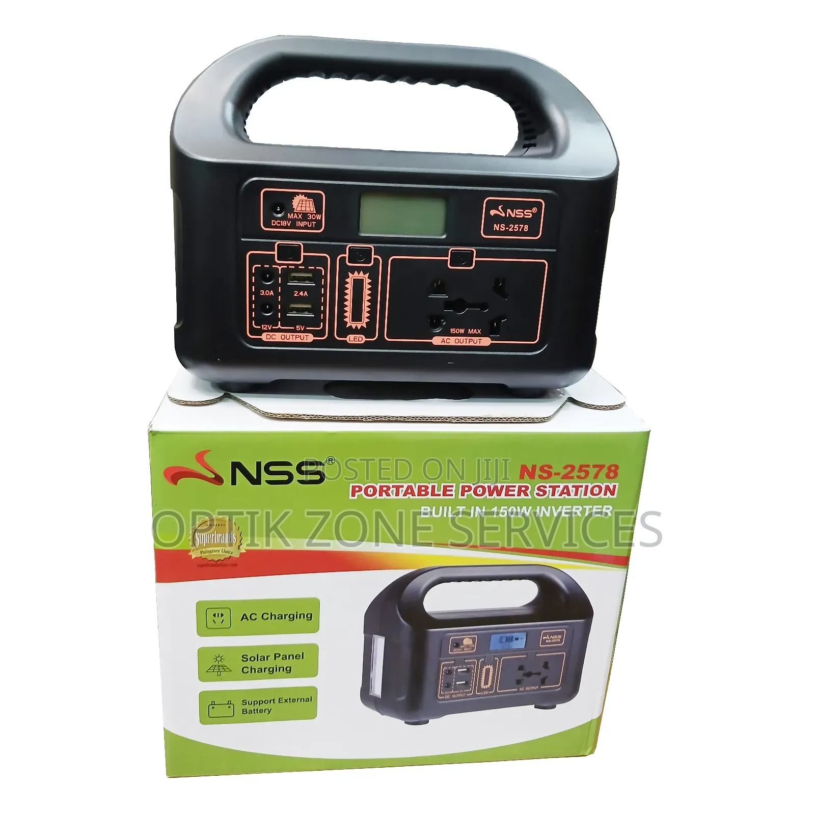 Portable Power Station Inverter 150 Watts With Solar Panel