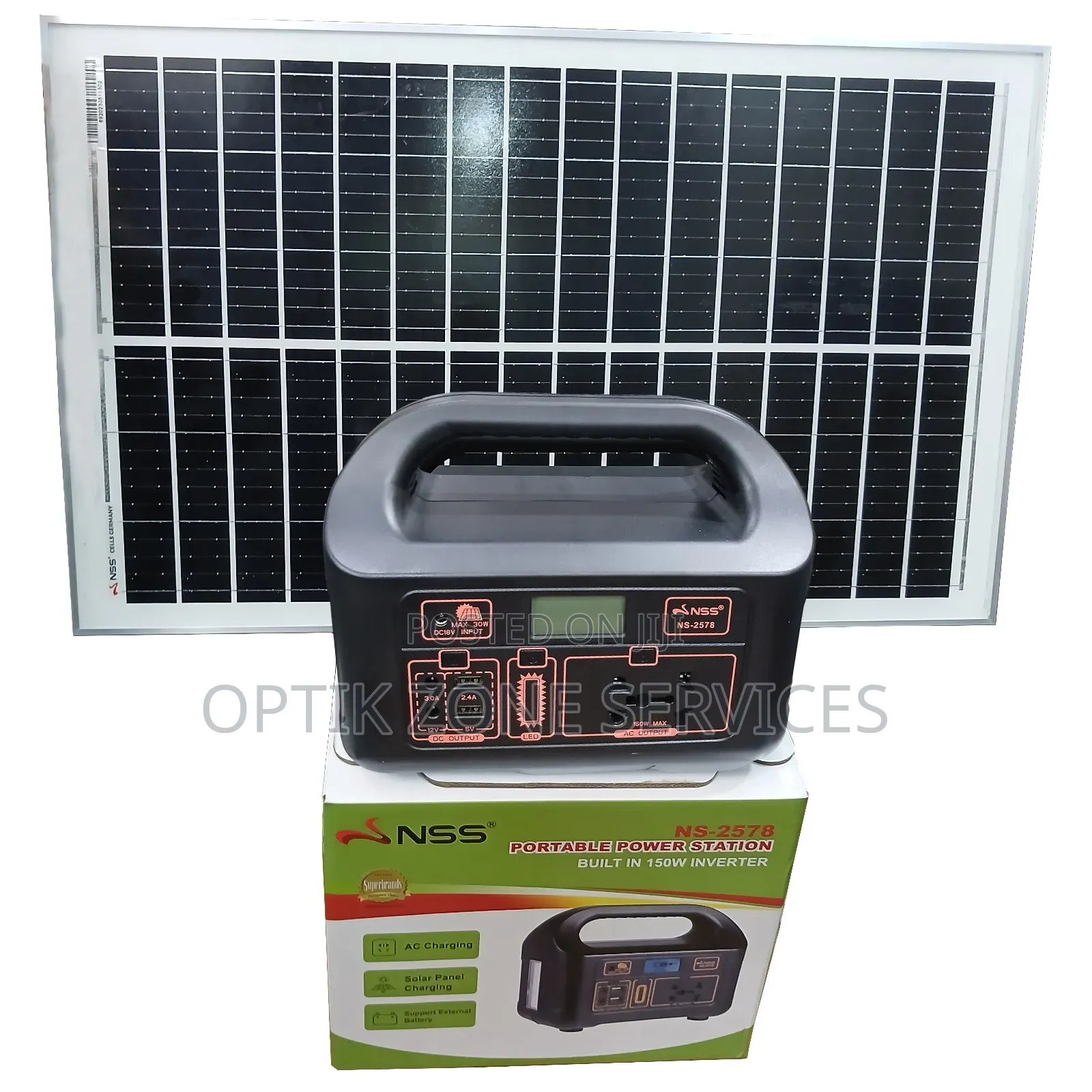Portable Power Station Inverter 150 Watts With Solar Panel
