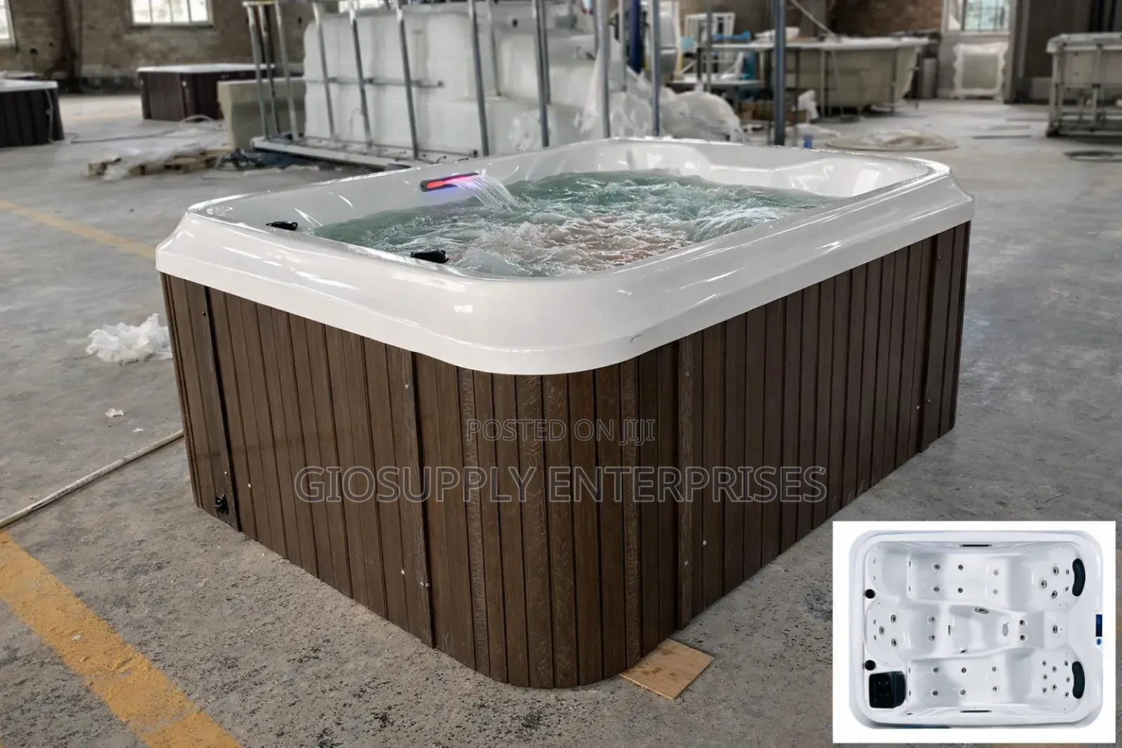 Lifesmart Ls100 Plus 4-Person 20-Jet Plug and Play Spa Hot Bathtub