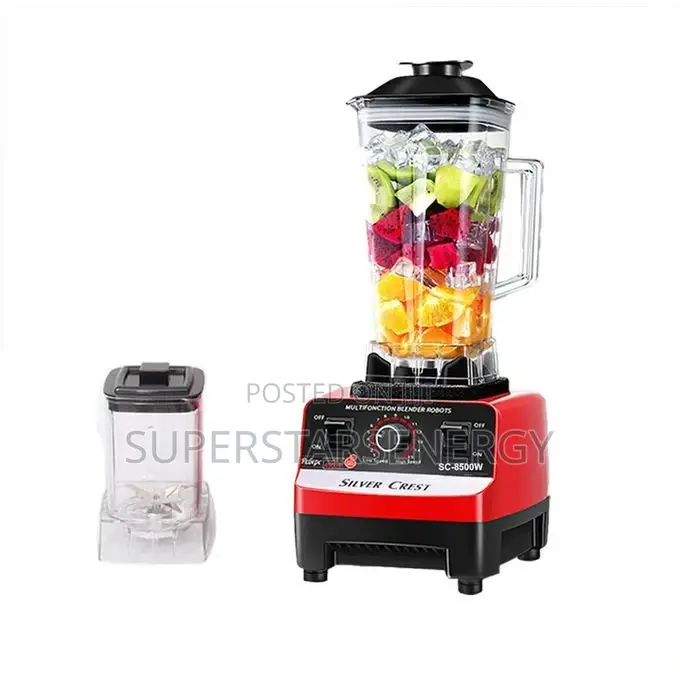 Silver Crest 2l Industrial 8500w Food Crusher Blender With 2 Jar