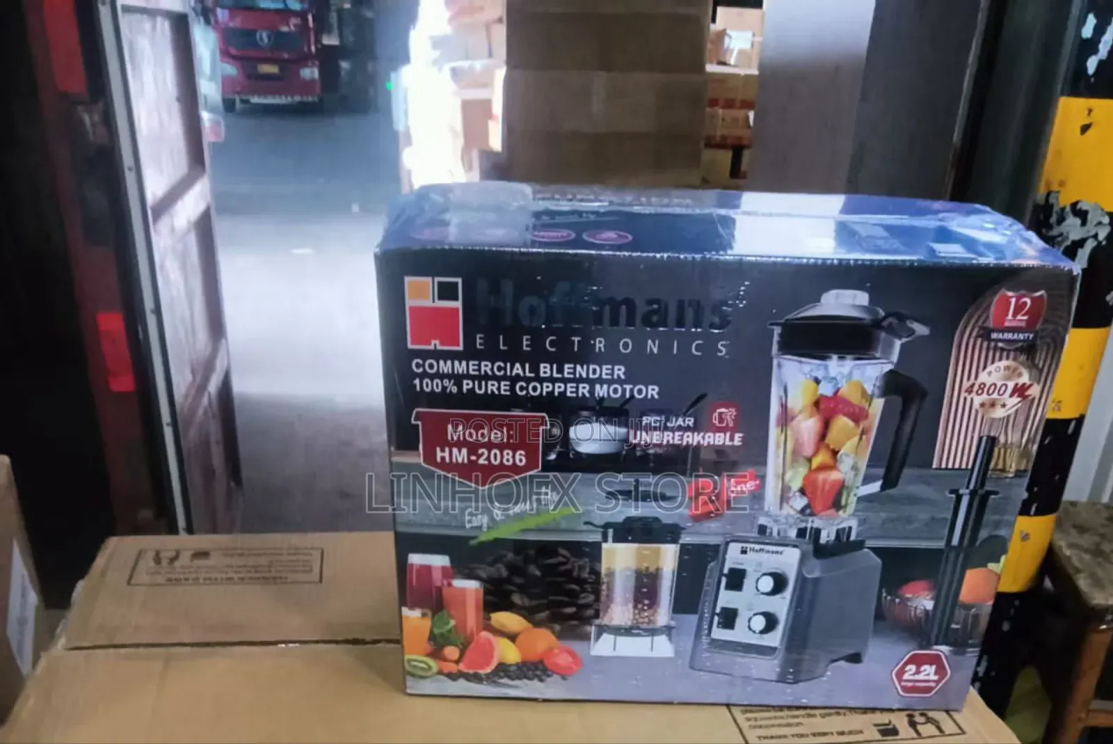 Hoffsman 2.2l Industrial Blender 
Two Cup