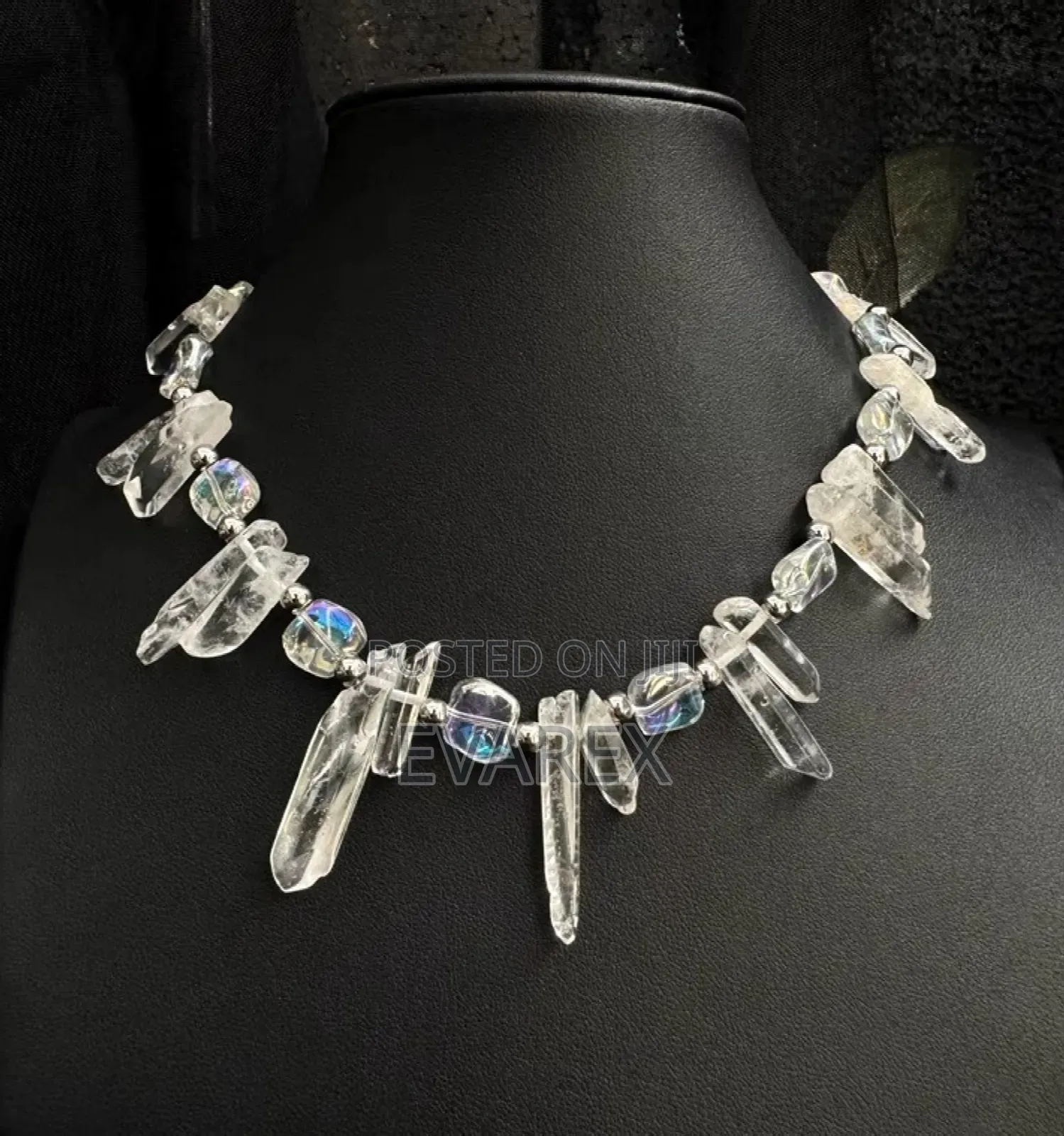 Crystal White Foreign Bid Necklace