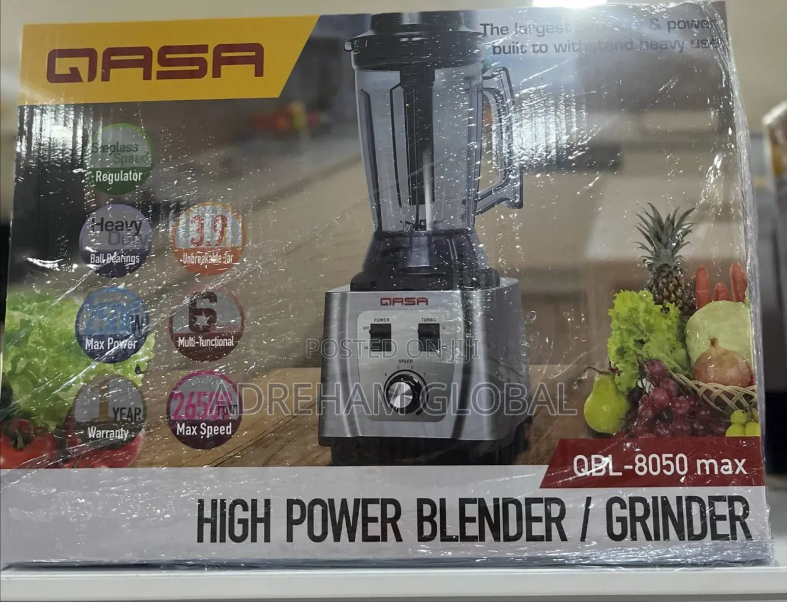 Qasa High Quality Blender 
QBL-8050max