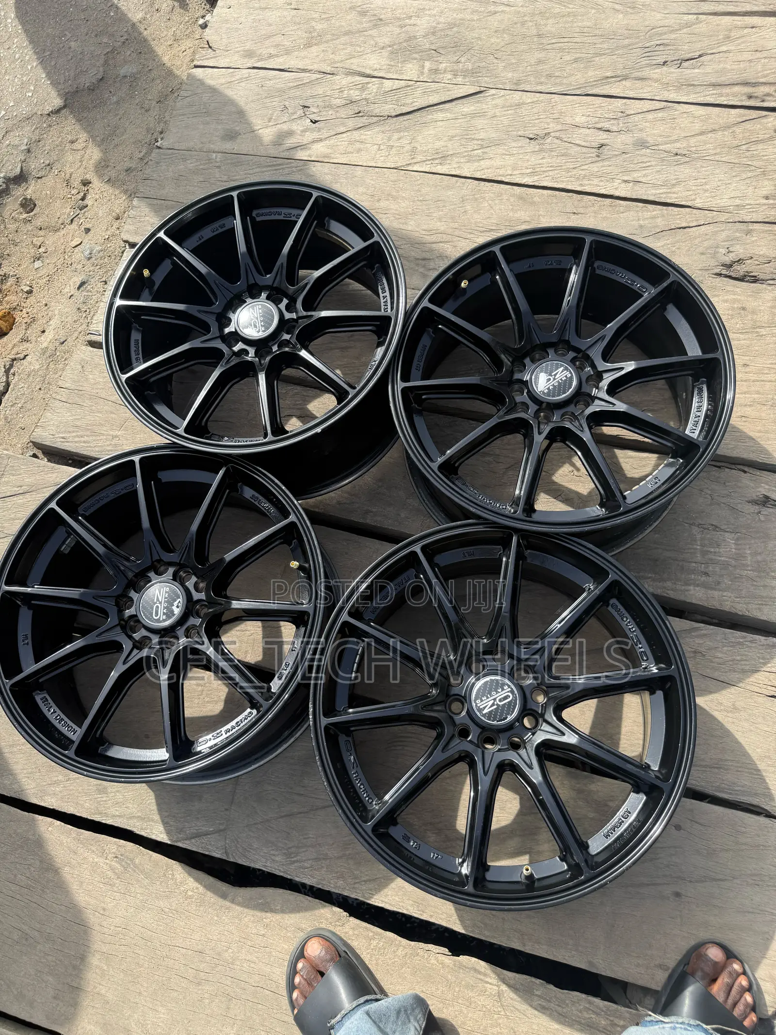 Multi Purpose 17-Inch All Black O-Z Racing Italy Made