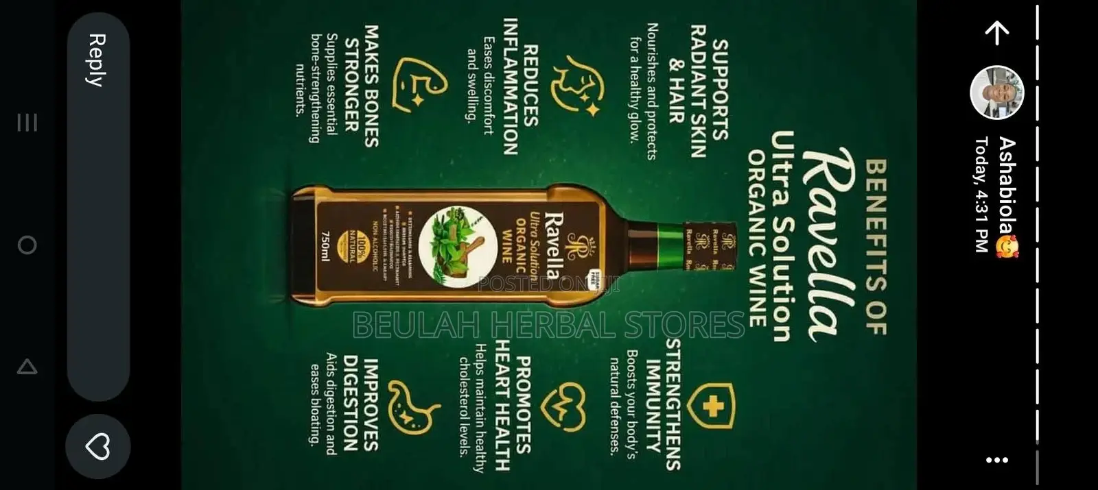 Ravella Ultra Solution Organic Wine