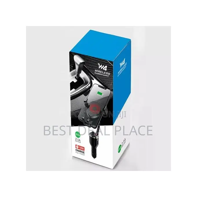 Bluetooth 5.0 Dual Usb Handsfree Car Kit Phone Holder Wireless Charger