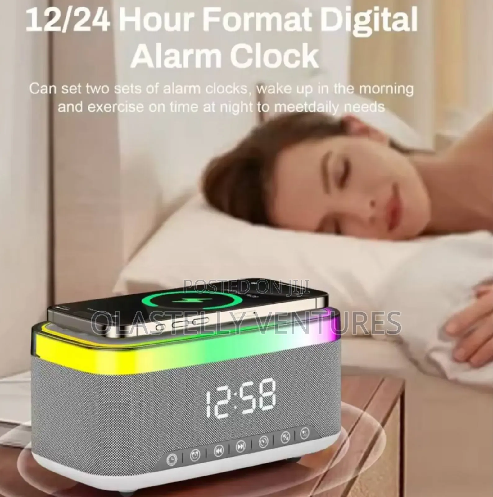 New Smart 6-in-1 Bluetooth Speaker 60w Wireless Charger Tw