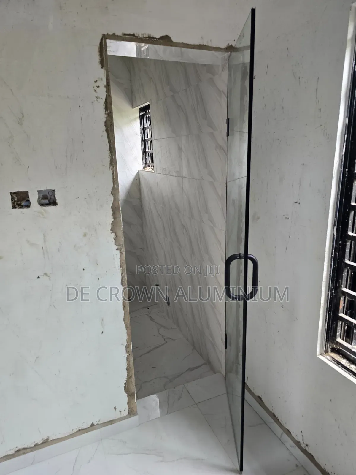Luxury 10mm Tempered Clear Glass Toilet Door – Modern Durable Bath.