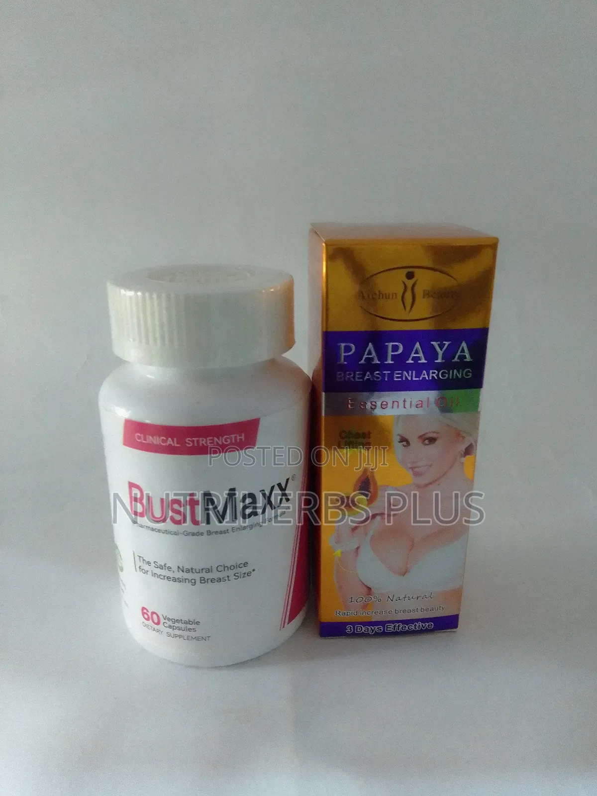 Bust Maxx Capsules+ Papaya Breast Enlarging Oil : Breast Enlargement