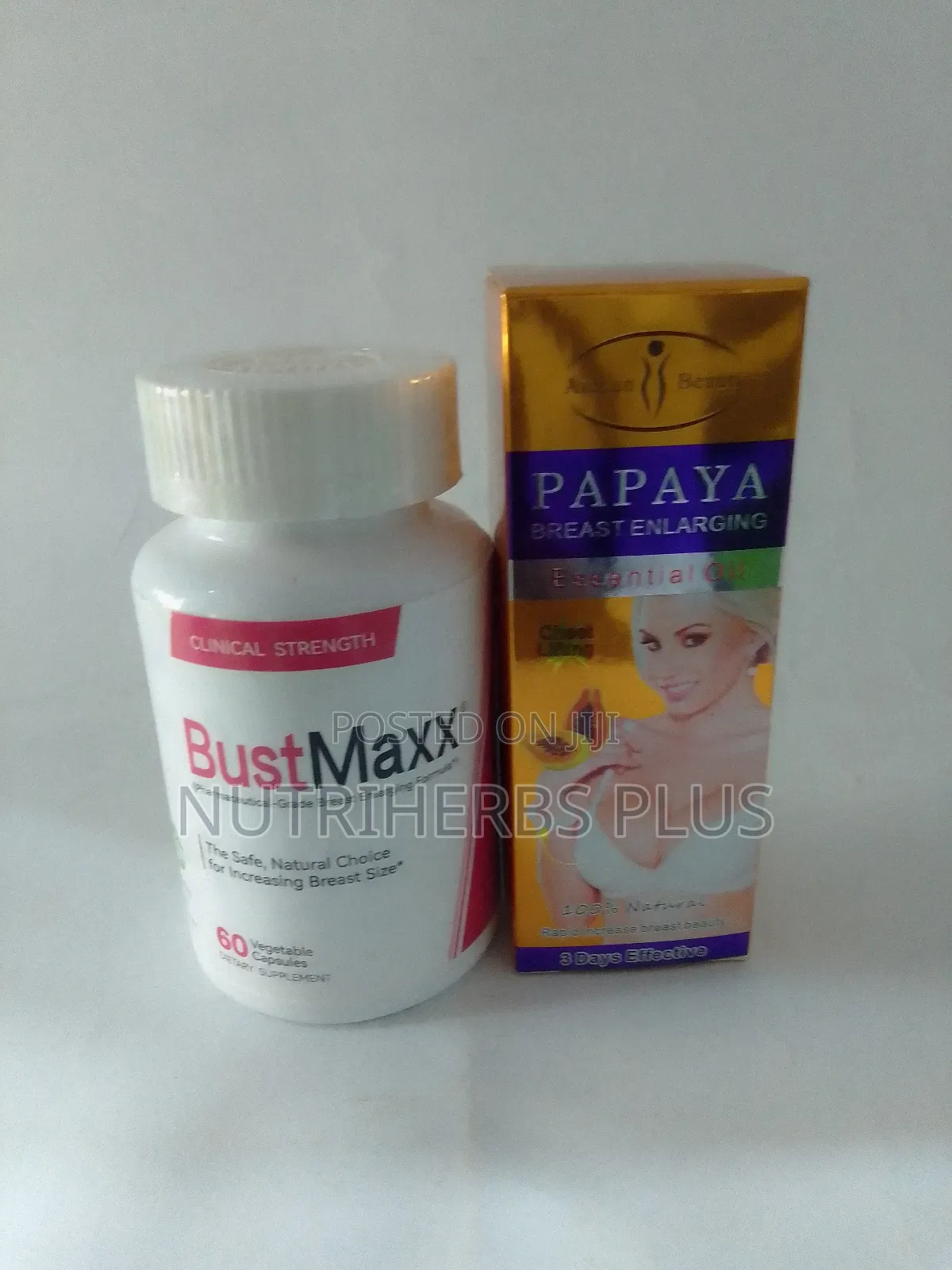 Bust Maxx Capsules+ Papaya Breast Enlarging Oil : Breast Enlargement