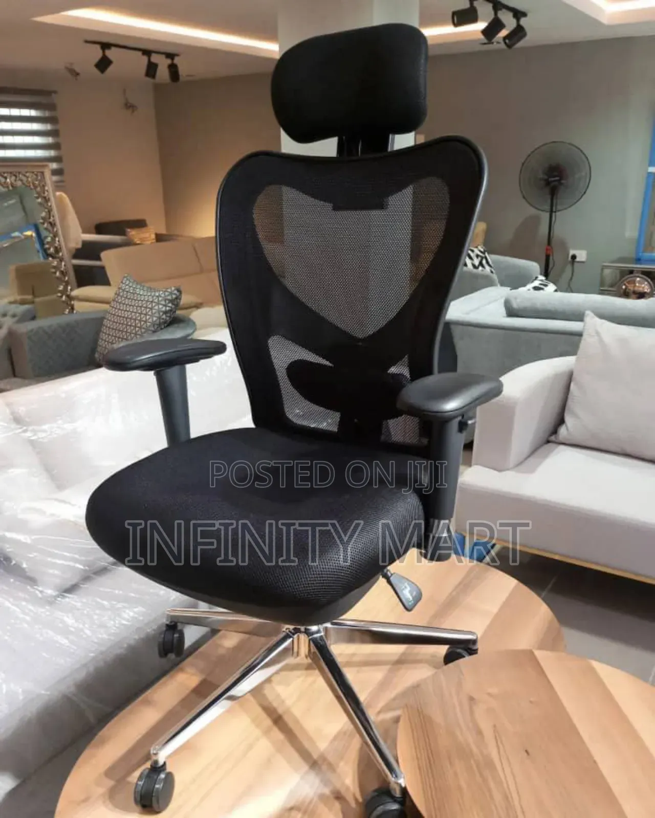 Ergonomic Black Swivel Chair
