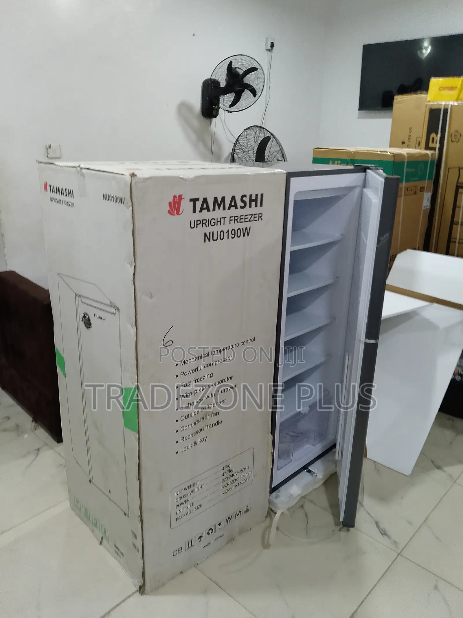 Tamashi Freezer – Space-Saving Upright Model