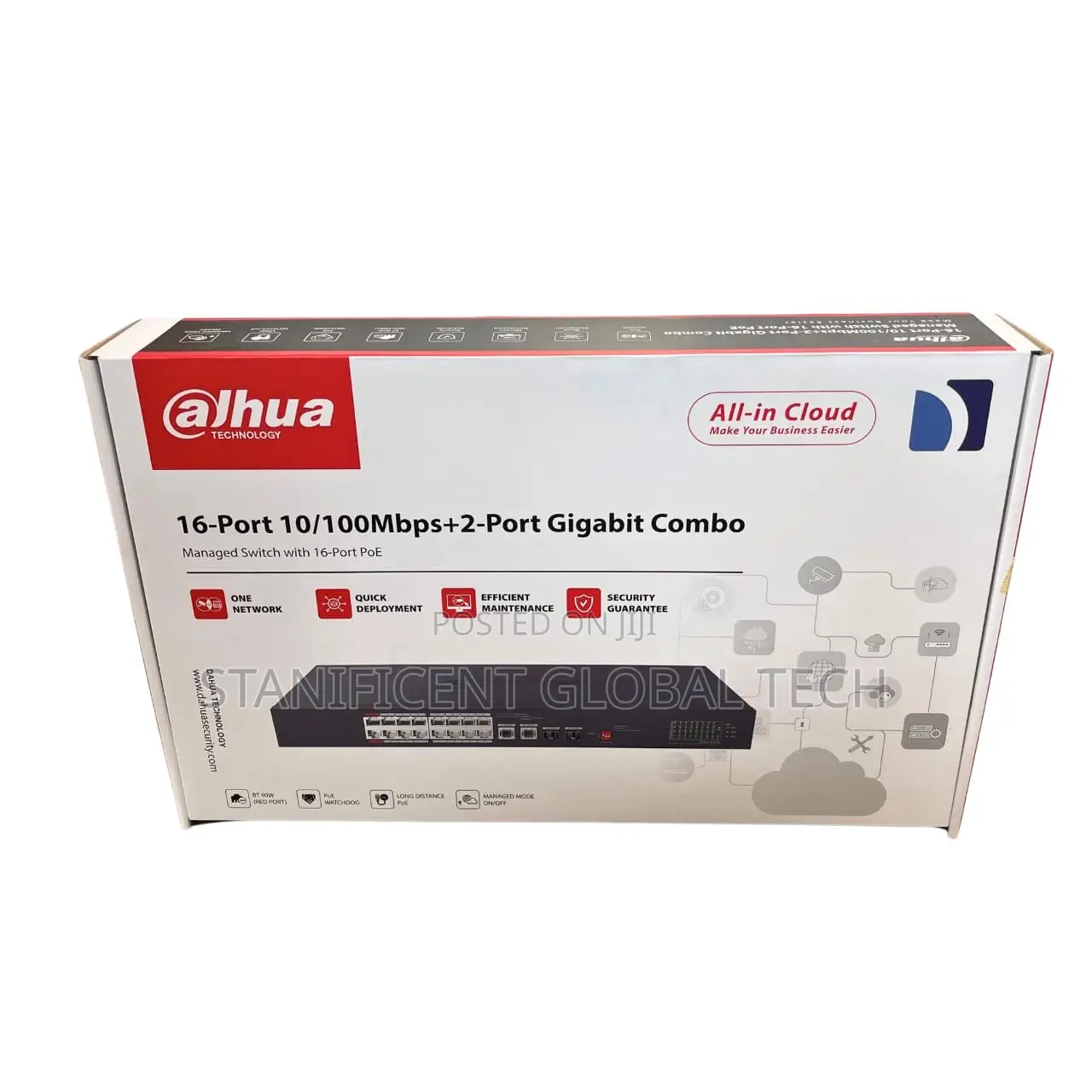 Dahua 16port Poe Managed Gigabit Switch