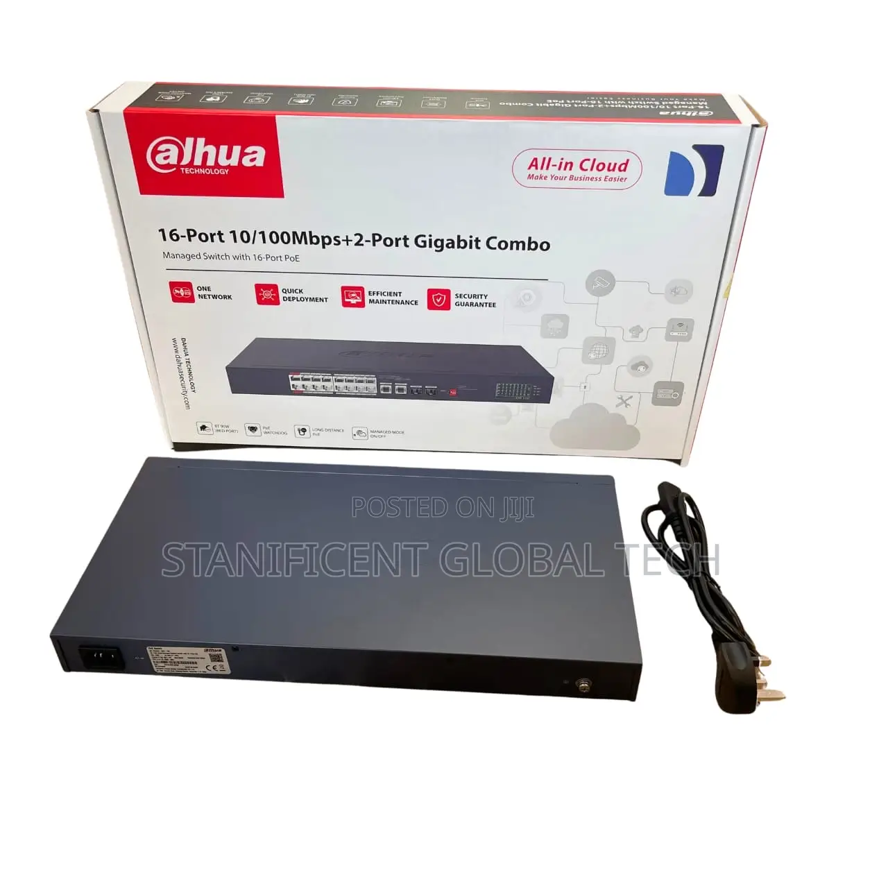 Dahua 16port Poe Managed Gigabit Switch