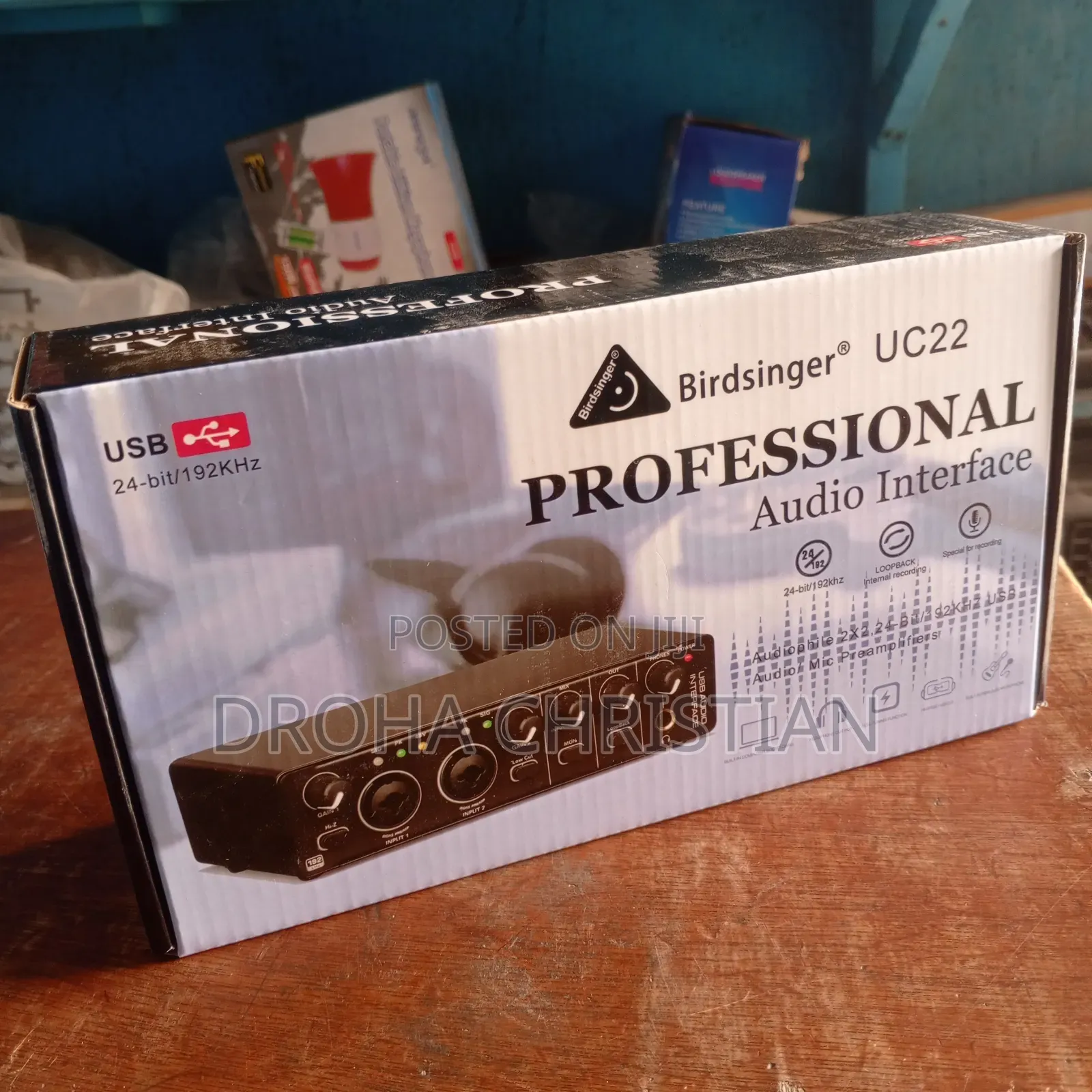 Professional Birdsinger Black Sound Card