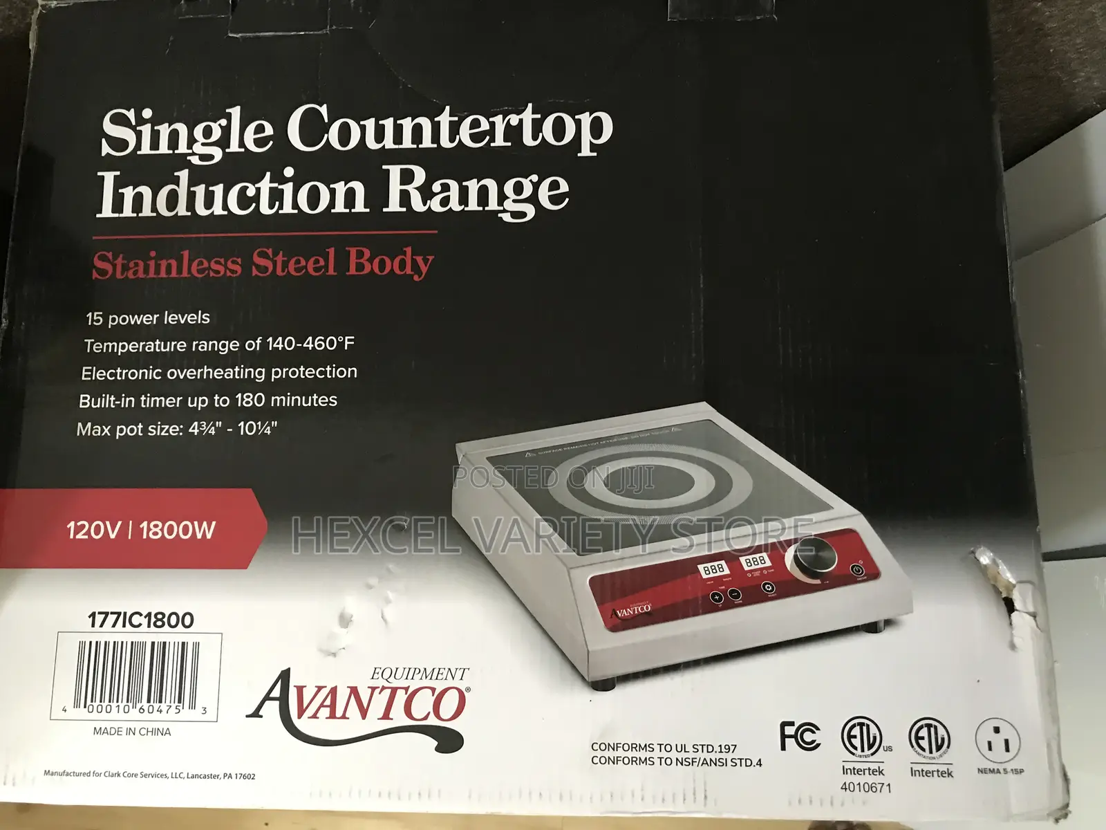 Avantco Electric Cooker - Stainless Steel Body