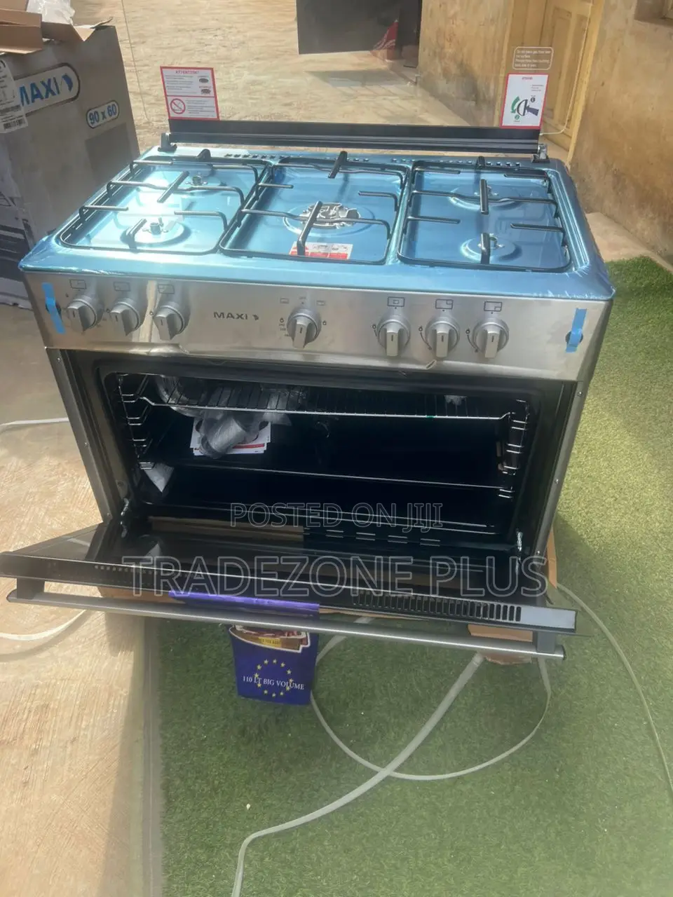 Maxi 5 Burner Gas Stove – Spacious Practical Design