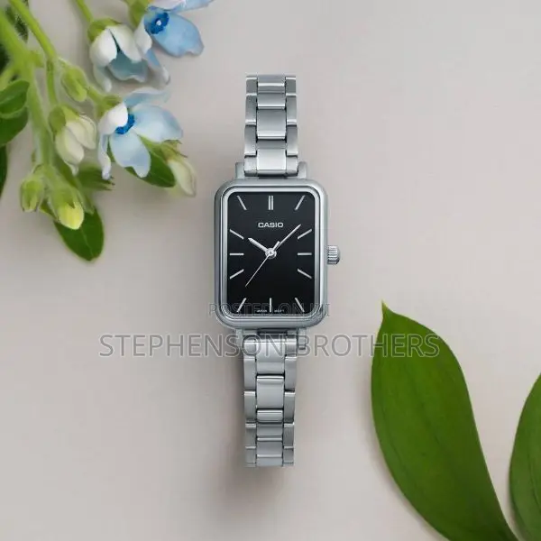 Casio LTP-V009d-1eudf Women Rectangular Stainless Steel Black Watch