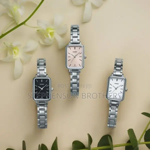 Casio LTP-V009d-1eudf Women Rectangular Stainless Steel Black Watch