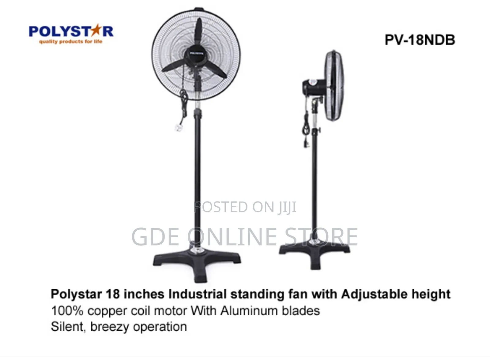 Polystar 18inch Industrial Standing Fan