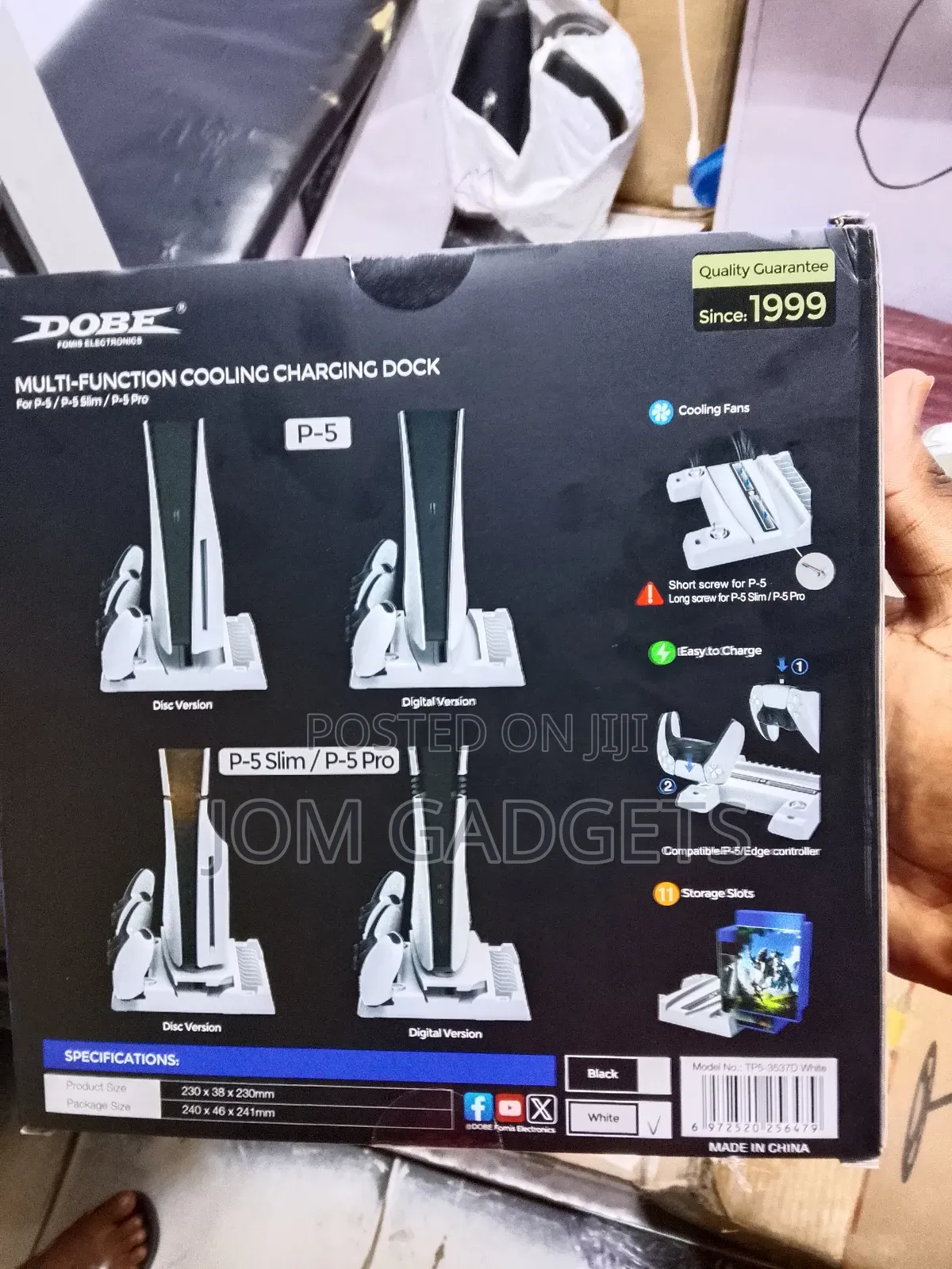 Dobe Multi-Function Cooling Charging Dock for Ps5, and Ps5 Consoles.