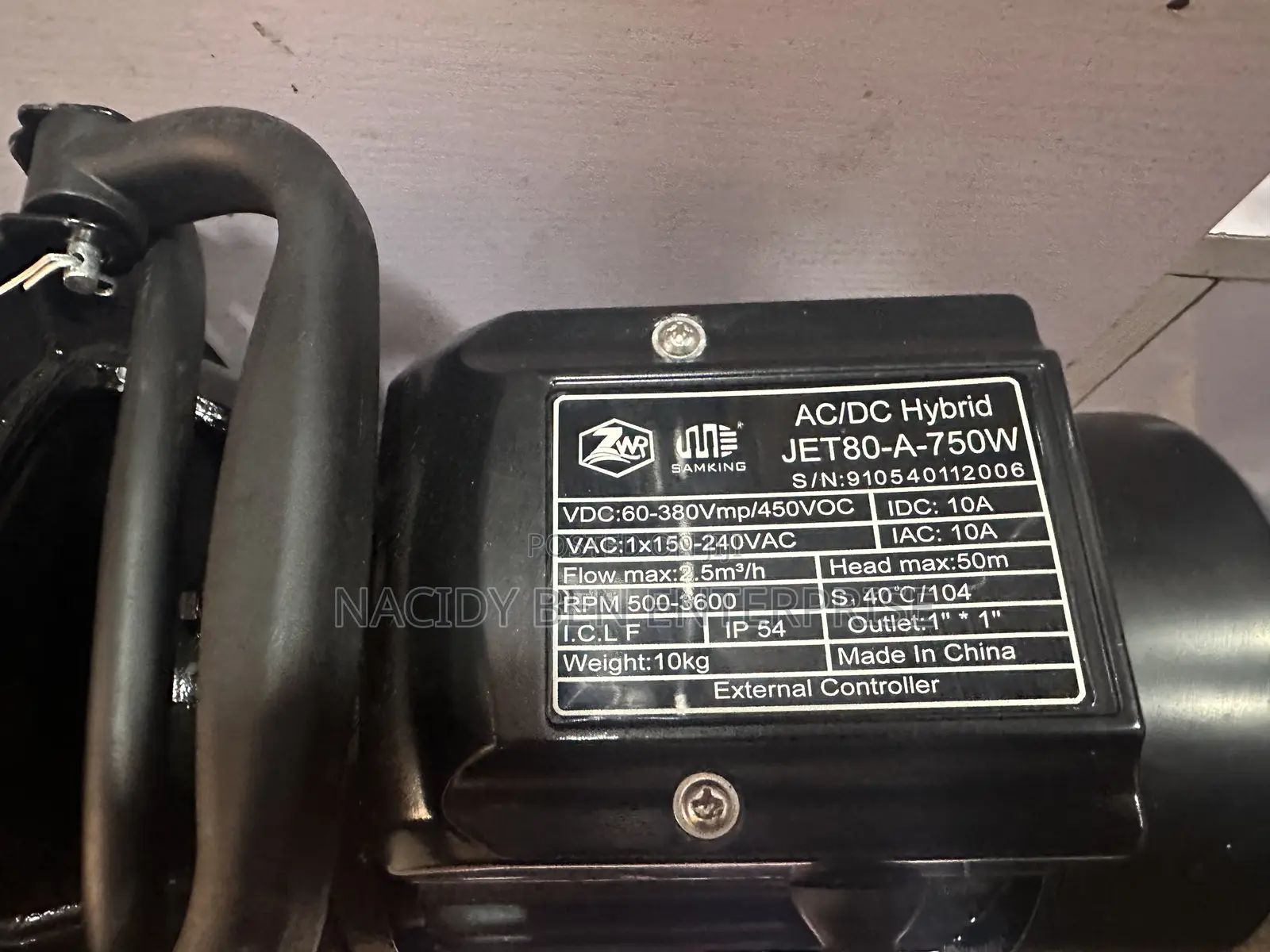 Ac/Dc Hybrid Jet80-a-750w 1hp