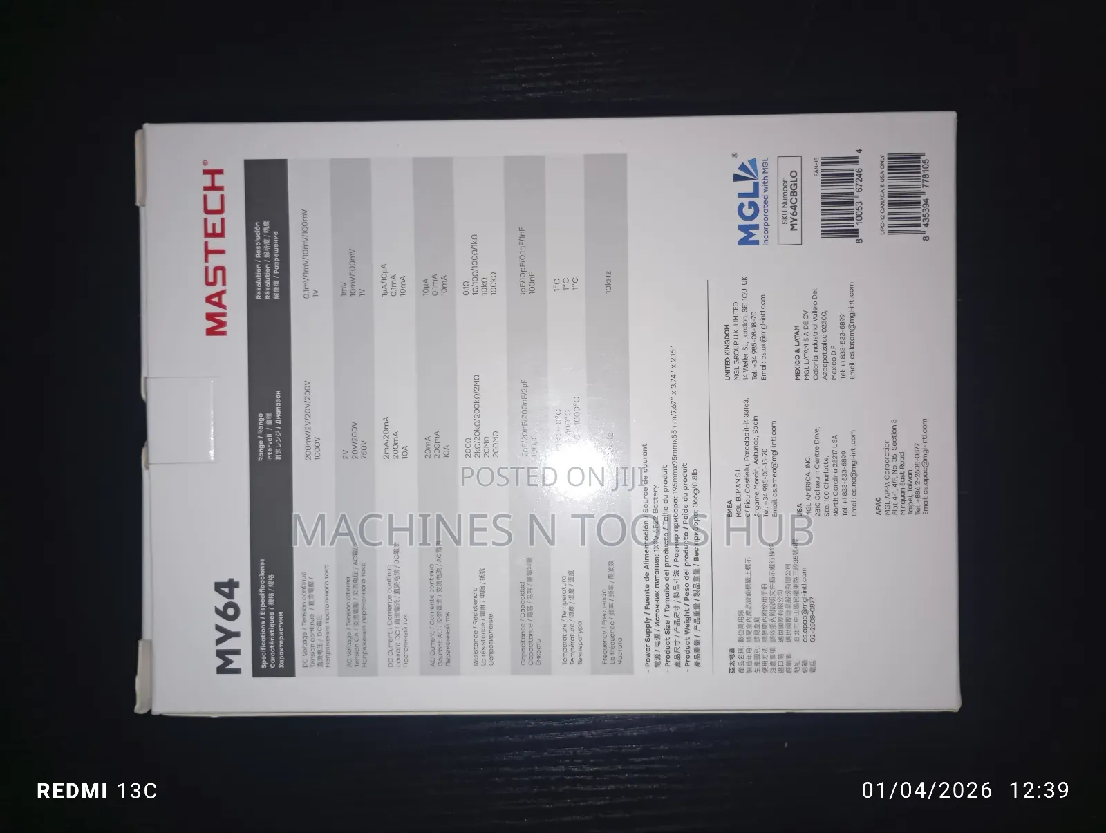 Mastech My64 Digital Multimeter