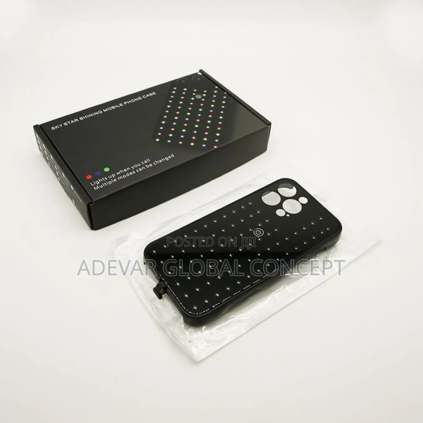 Sky Star Shining RGB Led Illuminated Case Pouch for iPhone 14 Pro