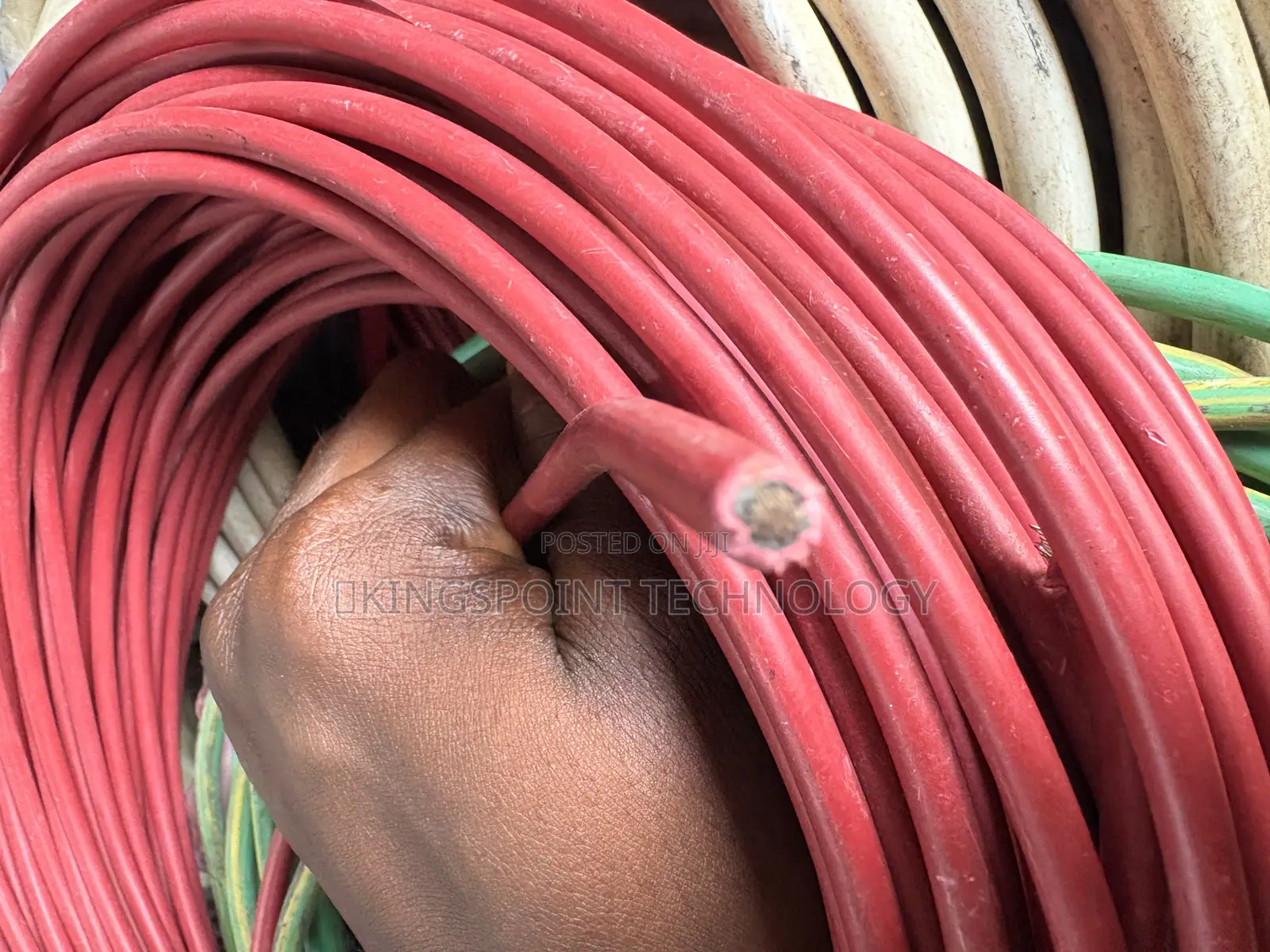 6mm Single Flex Solar Red and Black