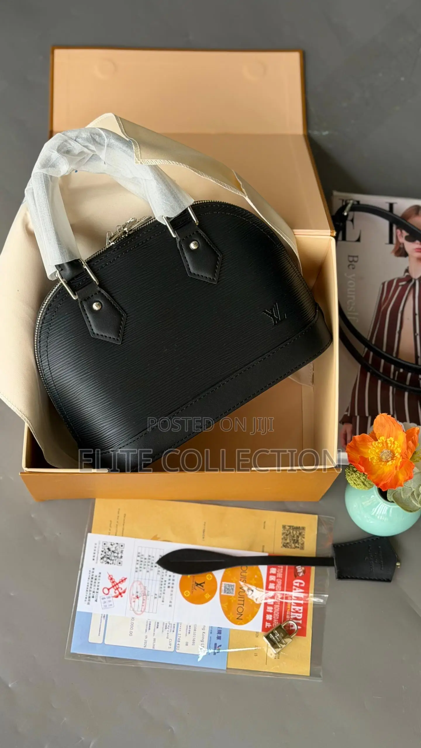Luxury Louis Vuitton Leather Bag Size: Medium Premium Quality Grade A