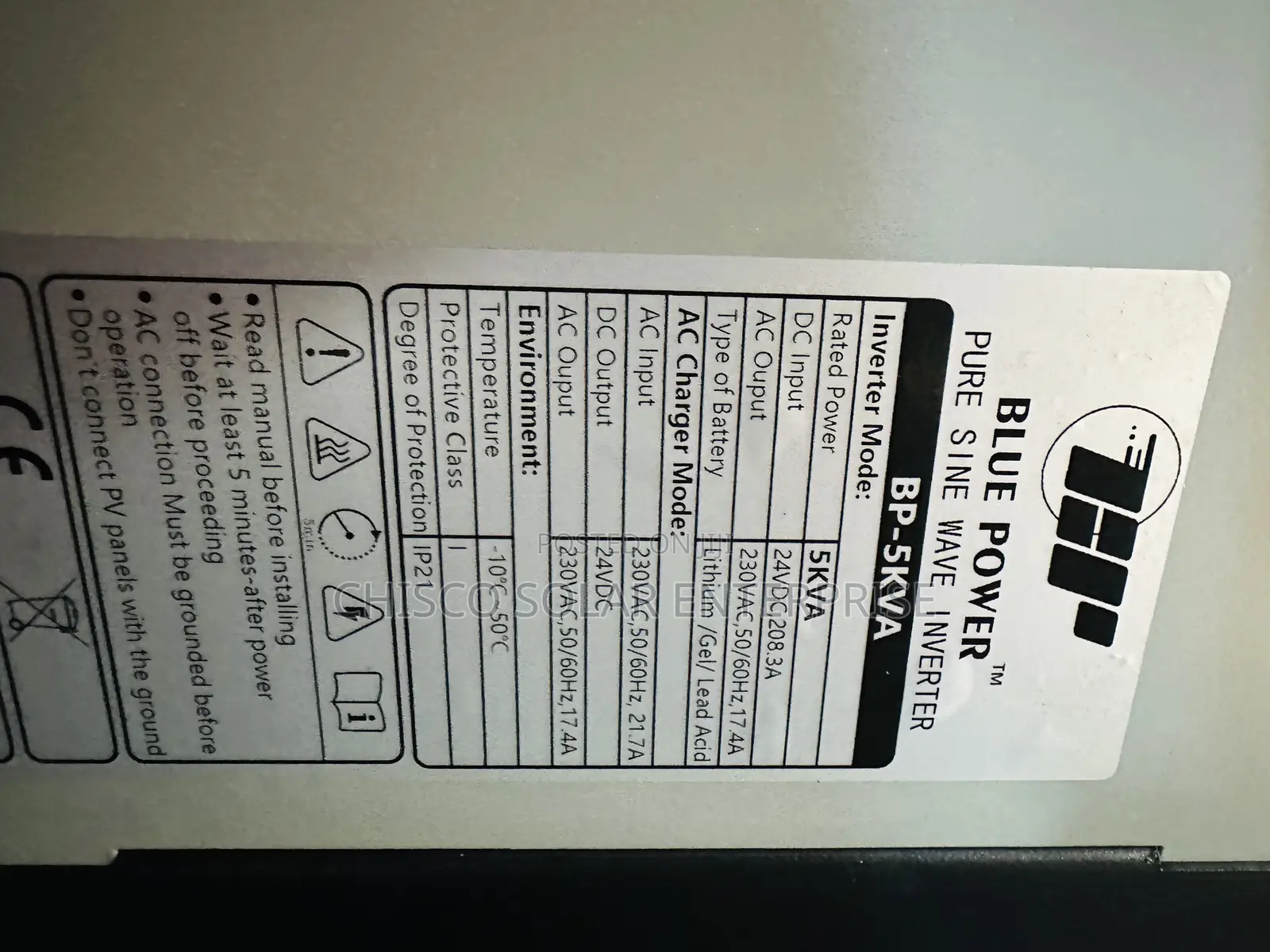 5kva 24v Blue Power Inverter