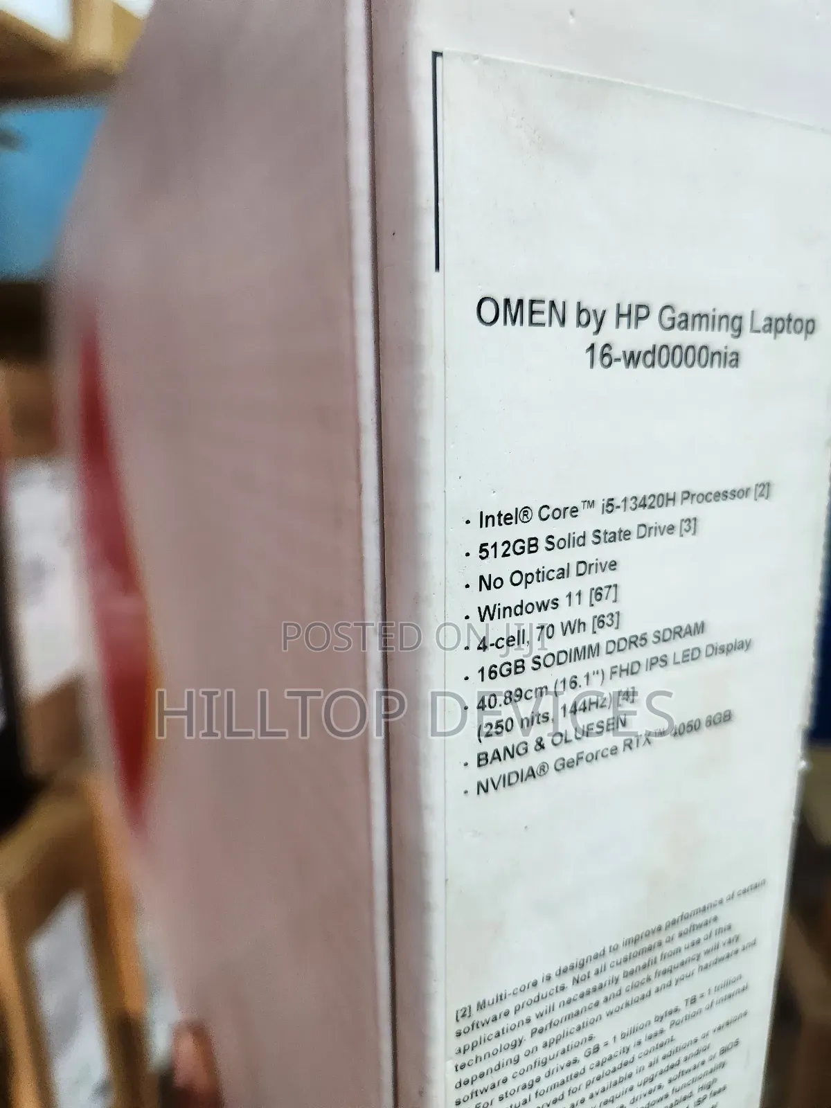 New Laptop HP Omen 16 16GB Intel Core i5 SSD 512GB