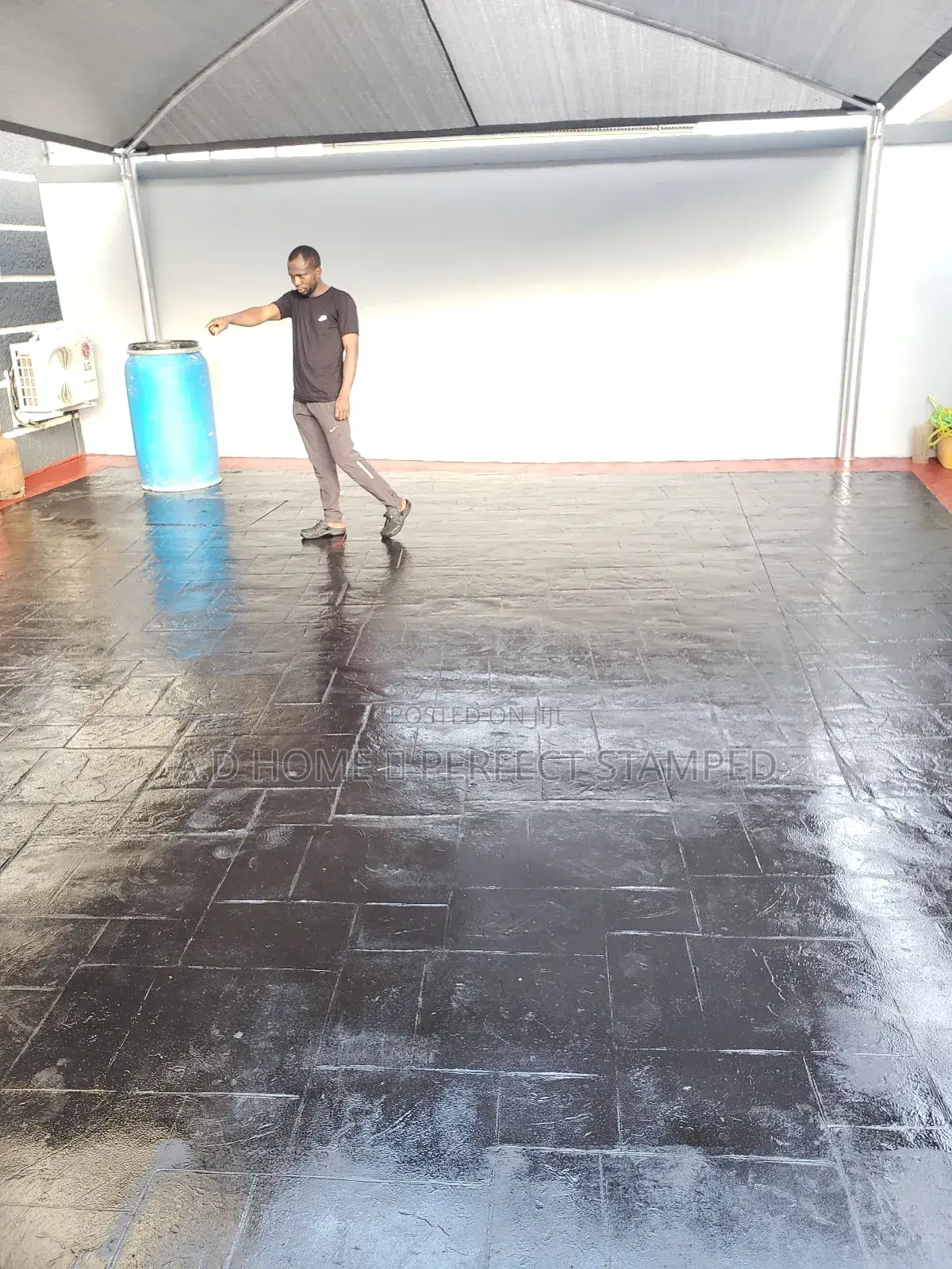 Professional Stamp Concrete Design Floor